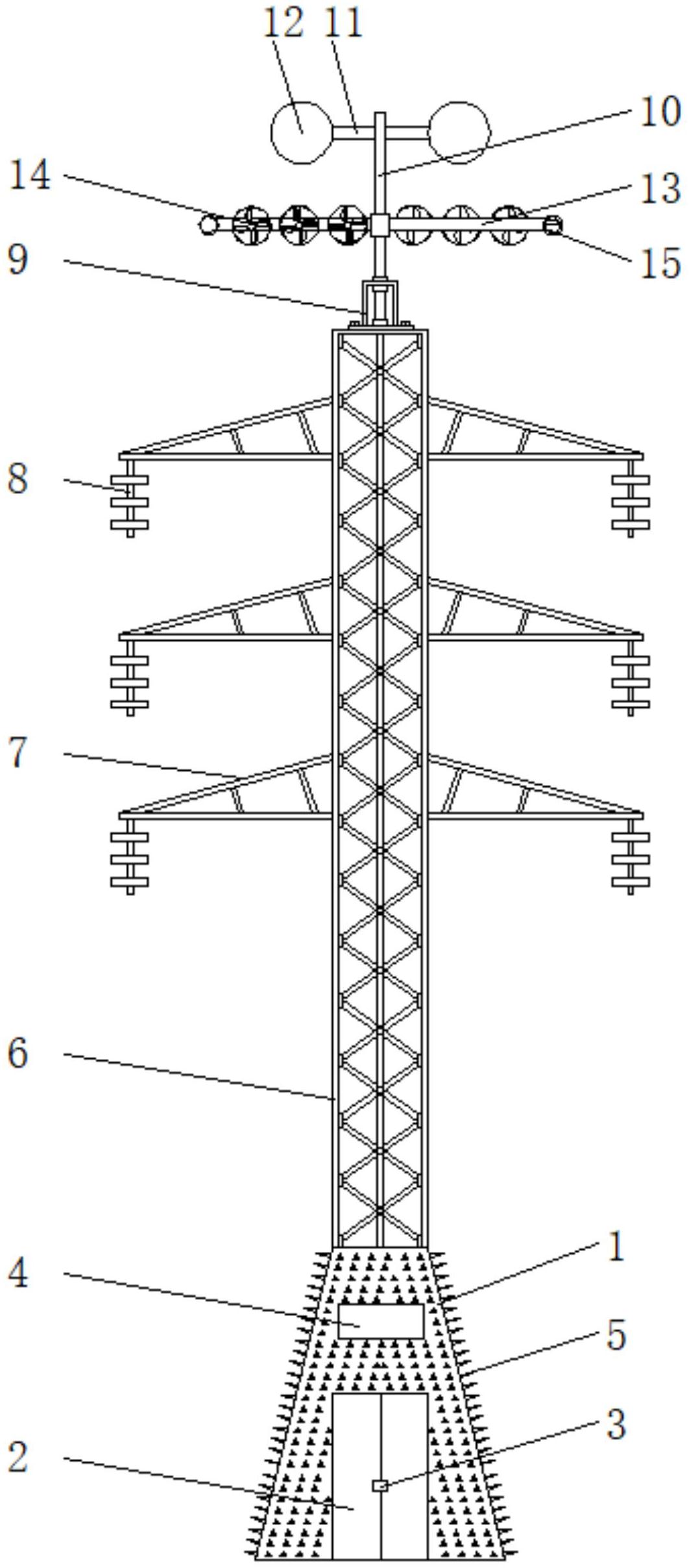 电线塔的结构示意图图片