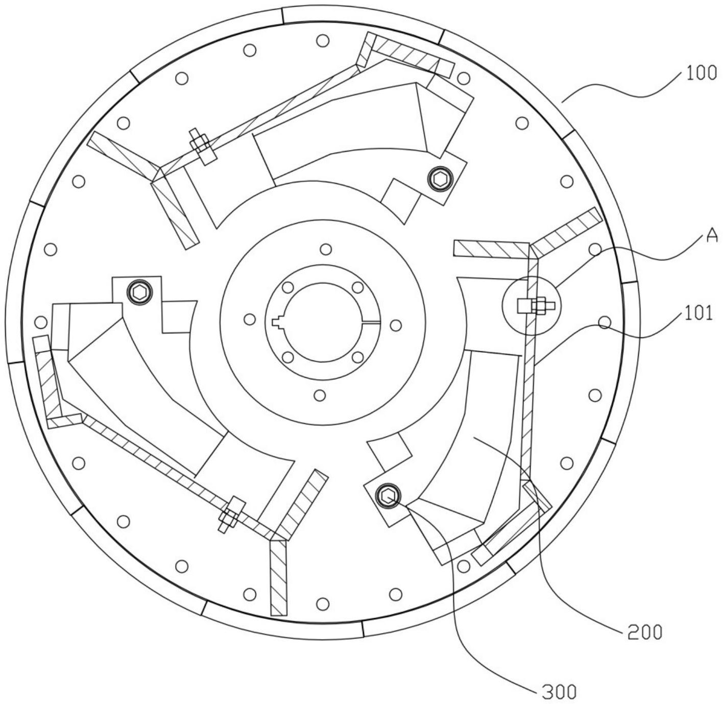 制砂机转盘装配结构
