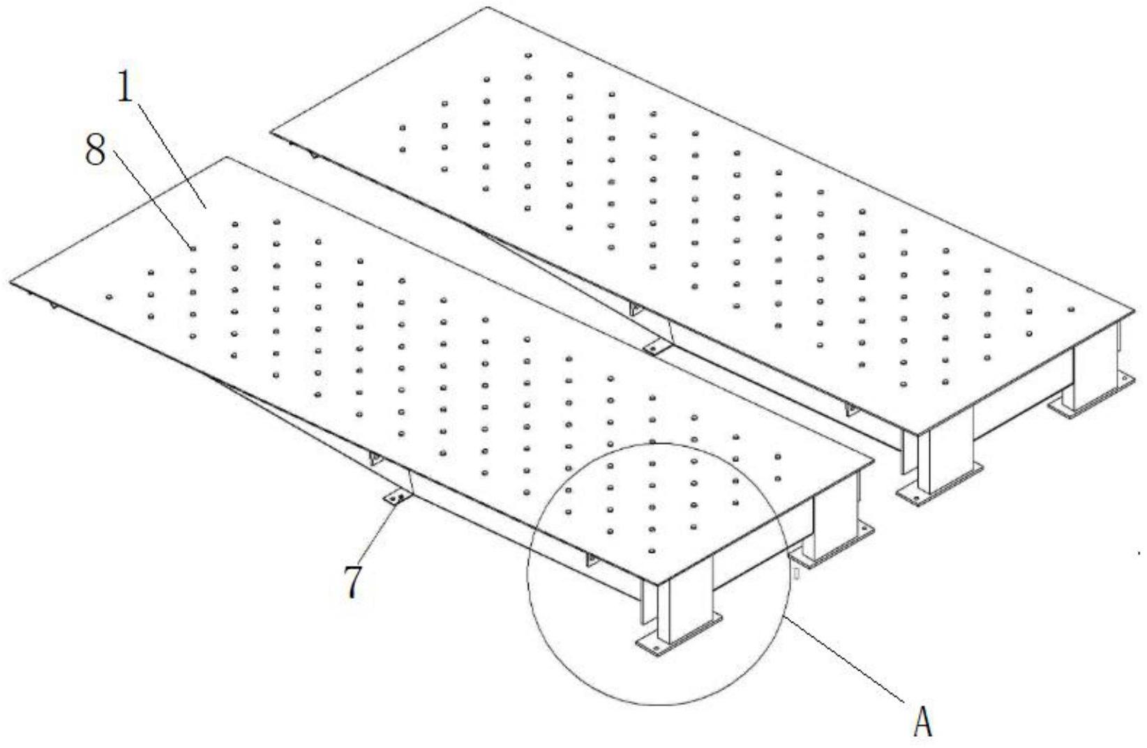 cn213239136u_一种钢结构双幅坡道有效