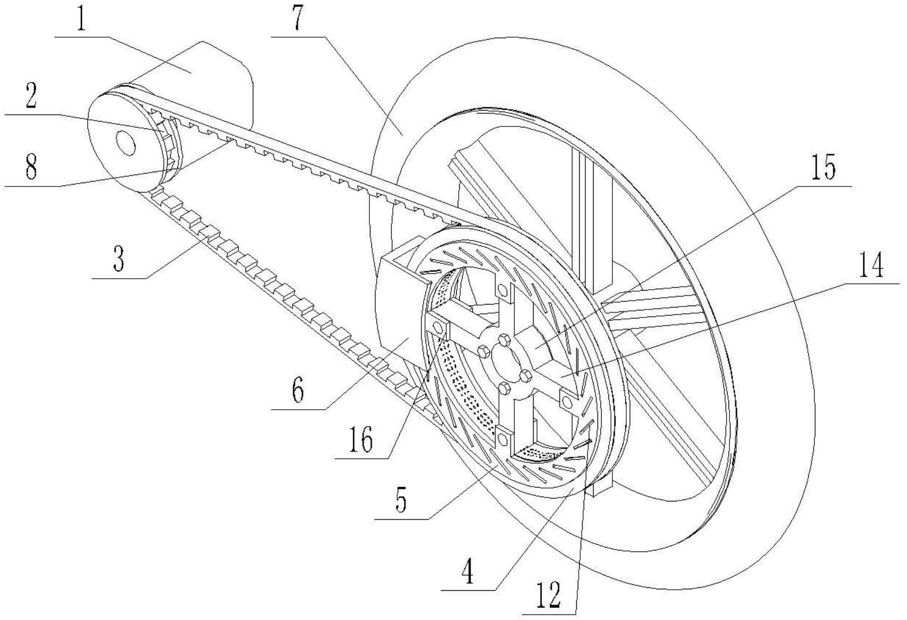 一种具备刹车功能的传动机构