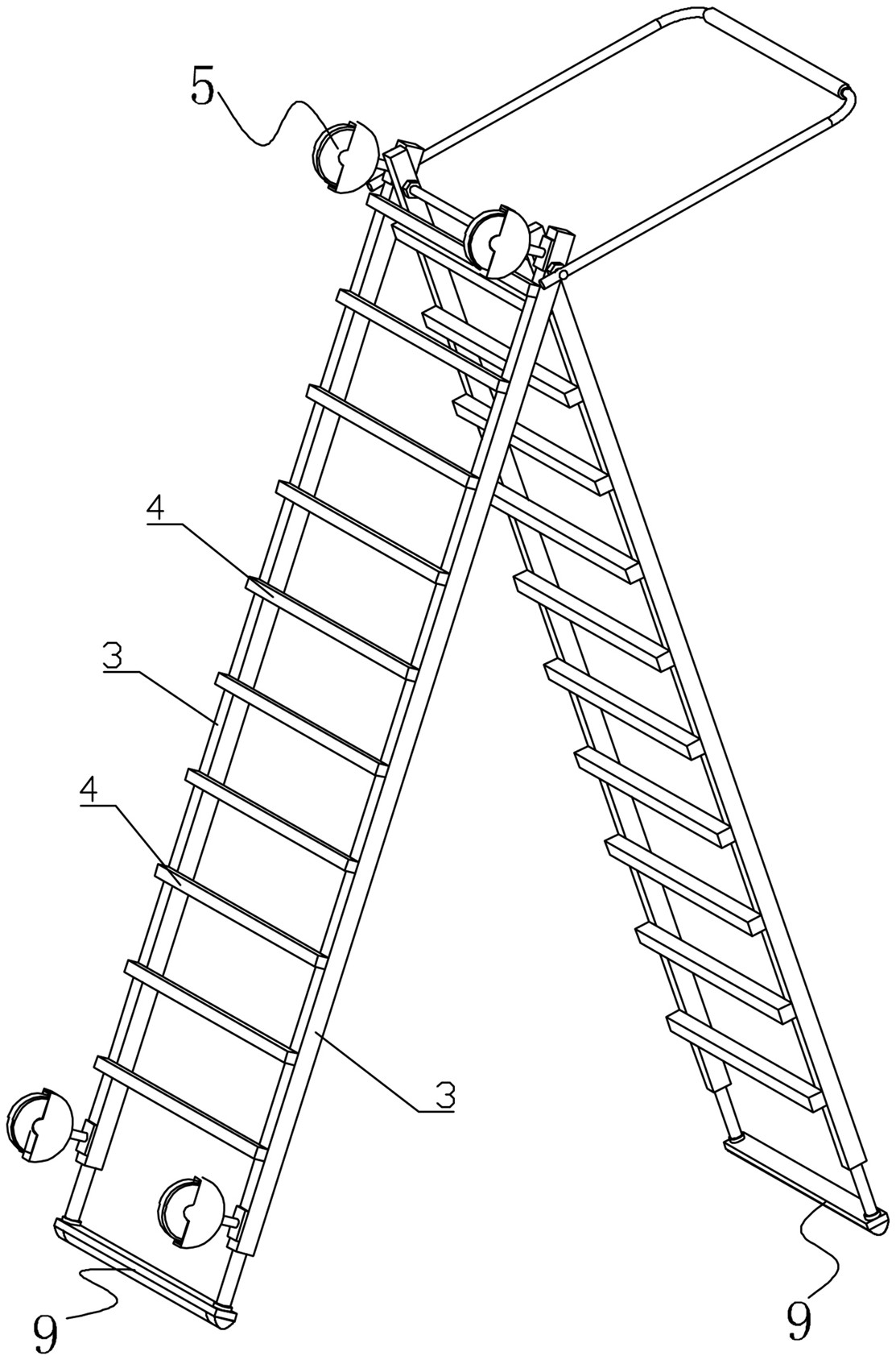 一种多功能人字梯