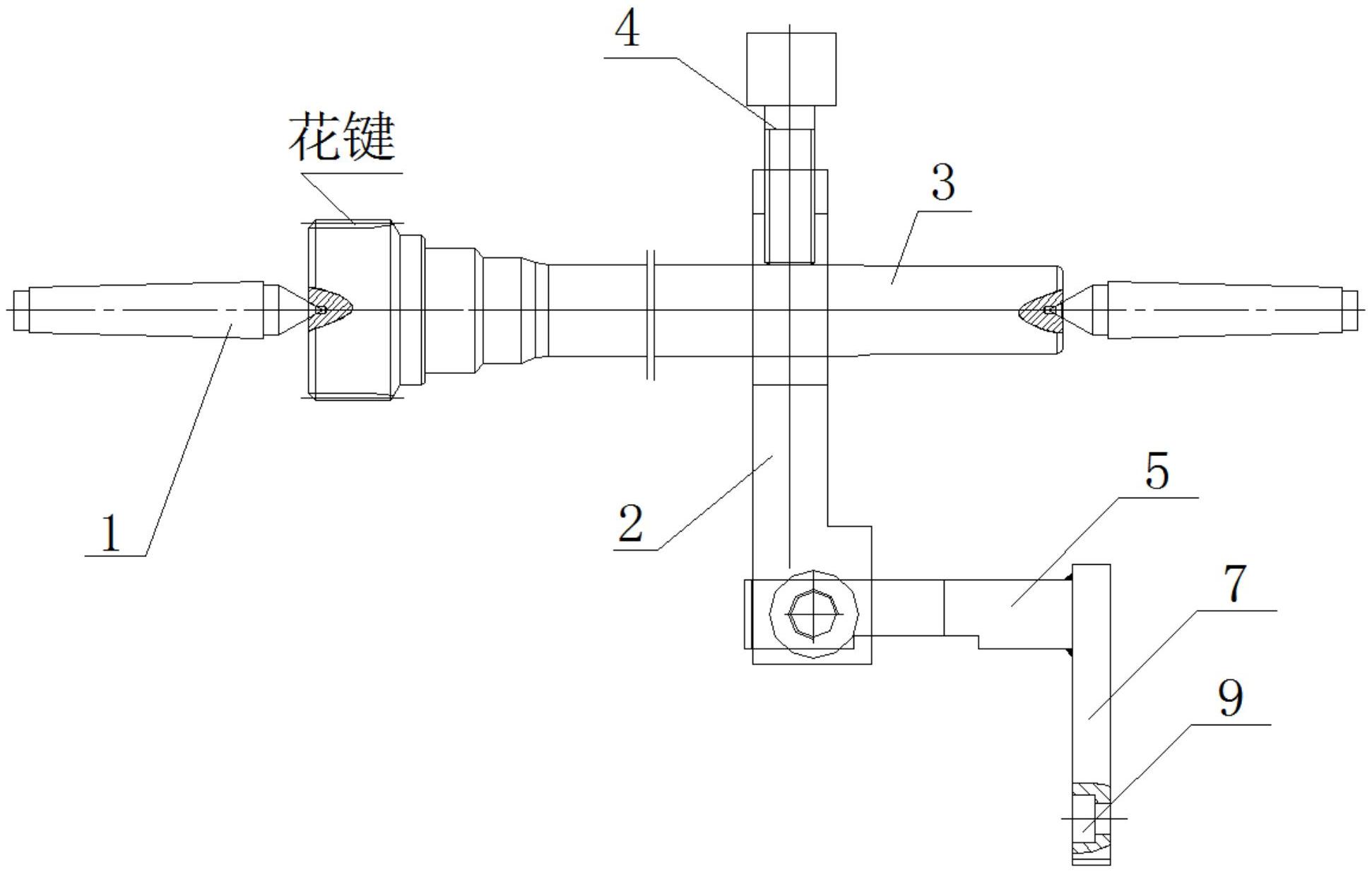 一种内半轴铣花键装置