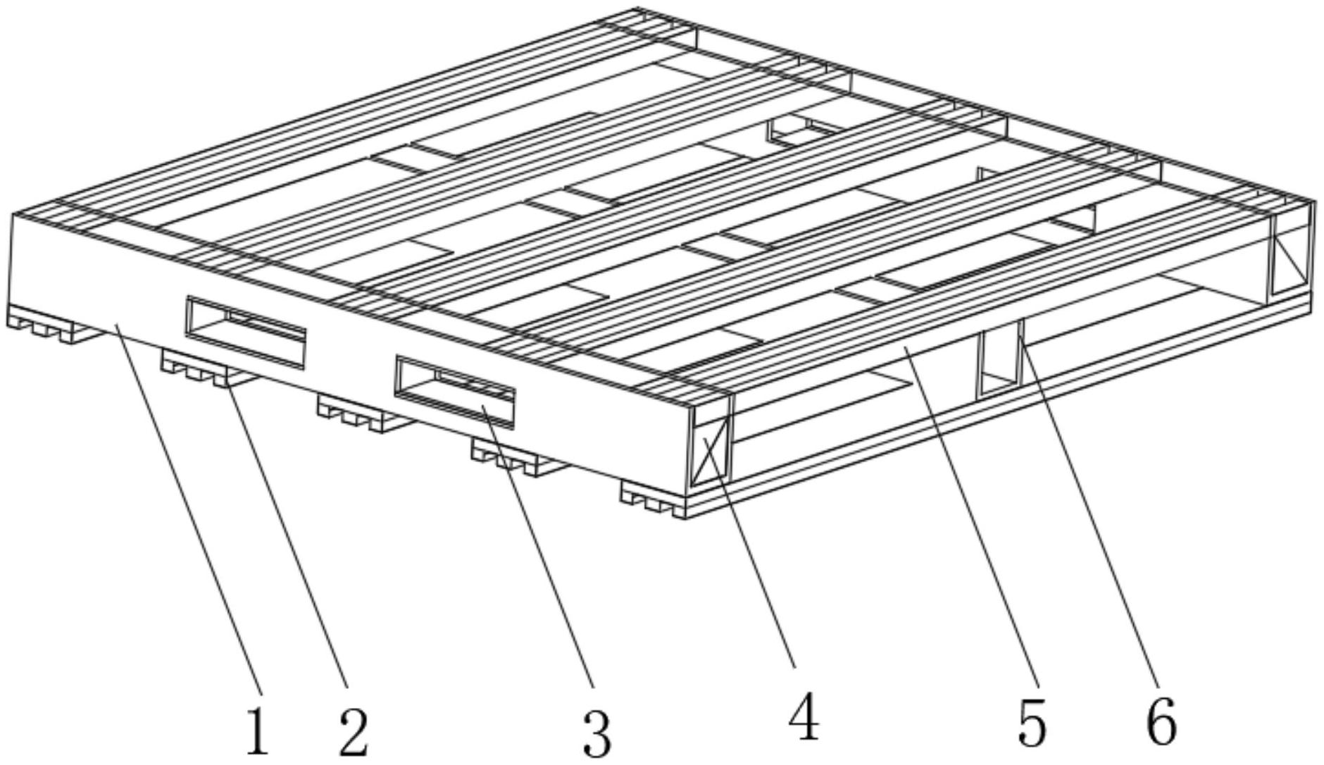 一种仓库的高强度金属托盘结构