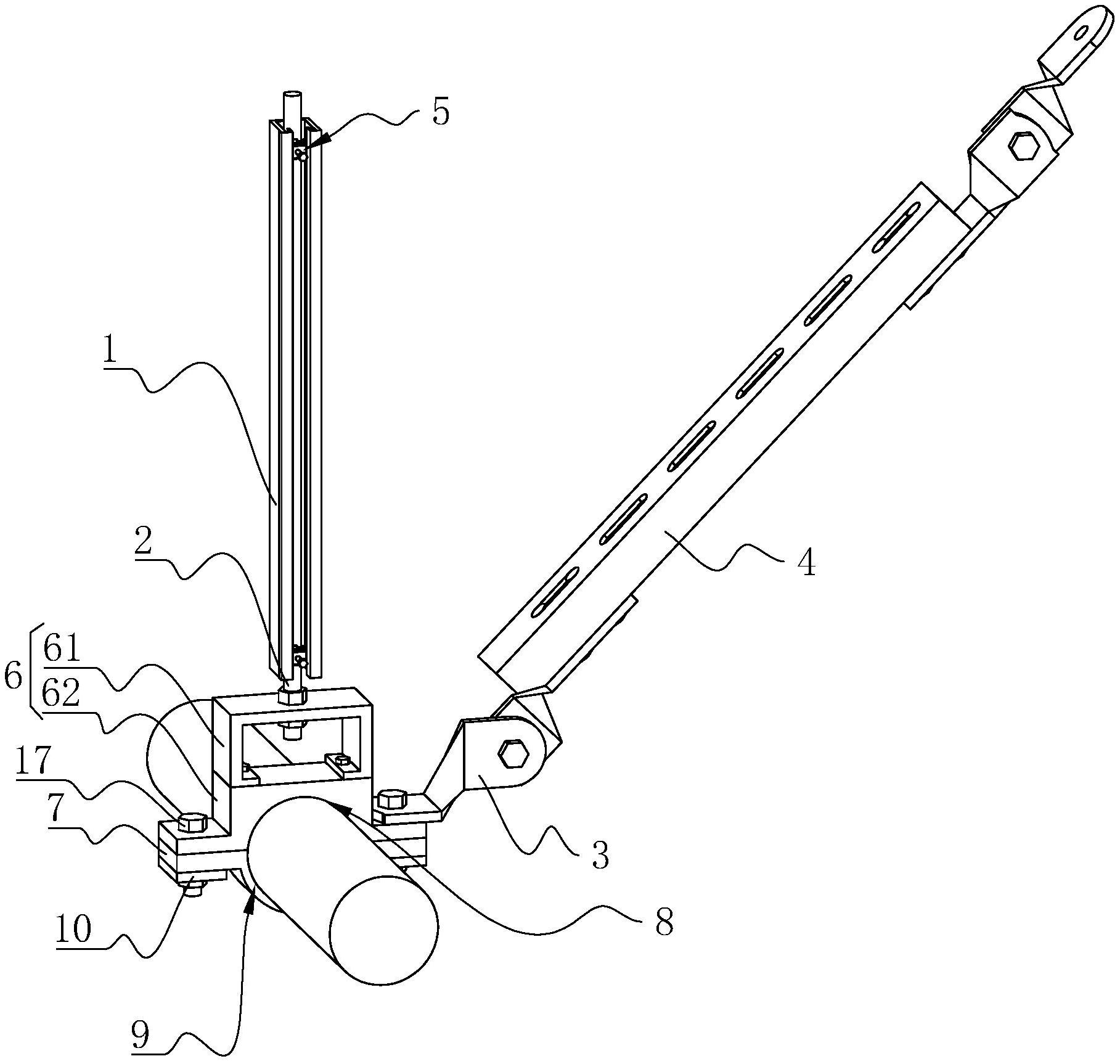 侧向抗震管束,涉及抗震支吊架的领域,包括纵向槽钢,纵向吊杆,压紧结构
