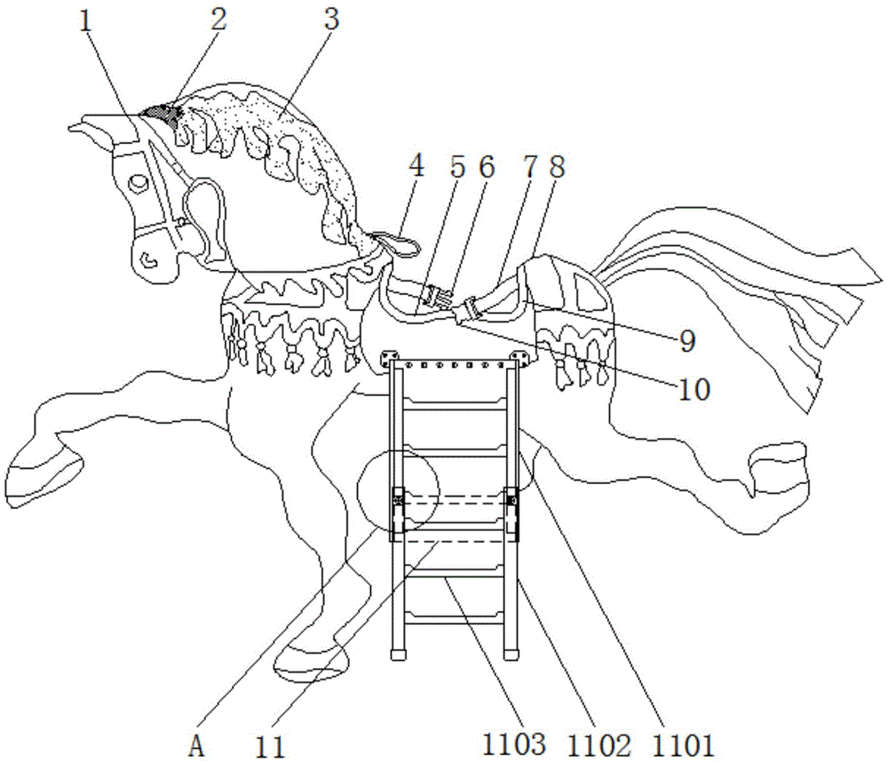 一种游乐场用木马结构