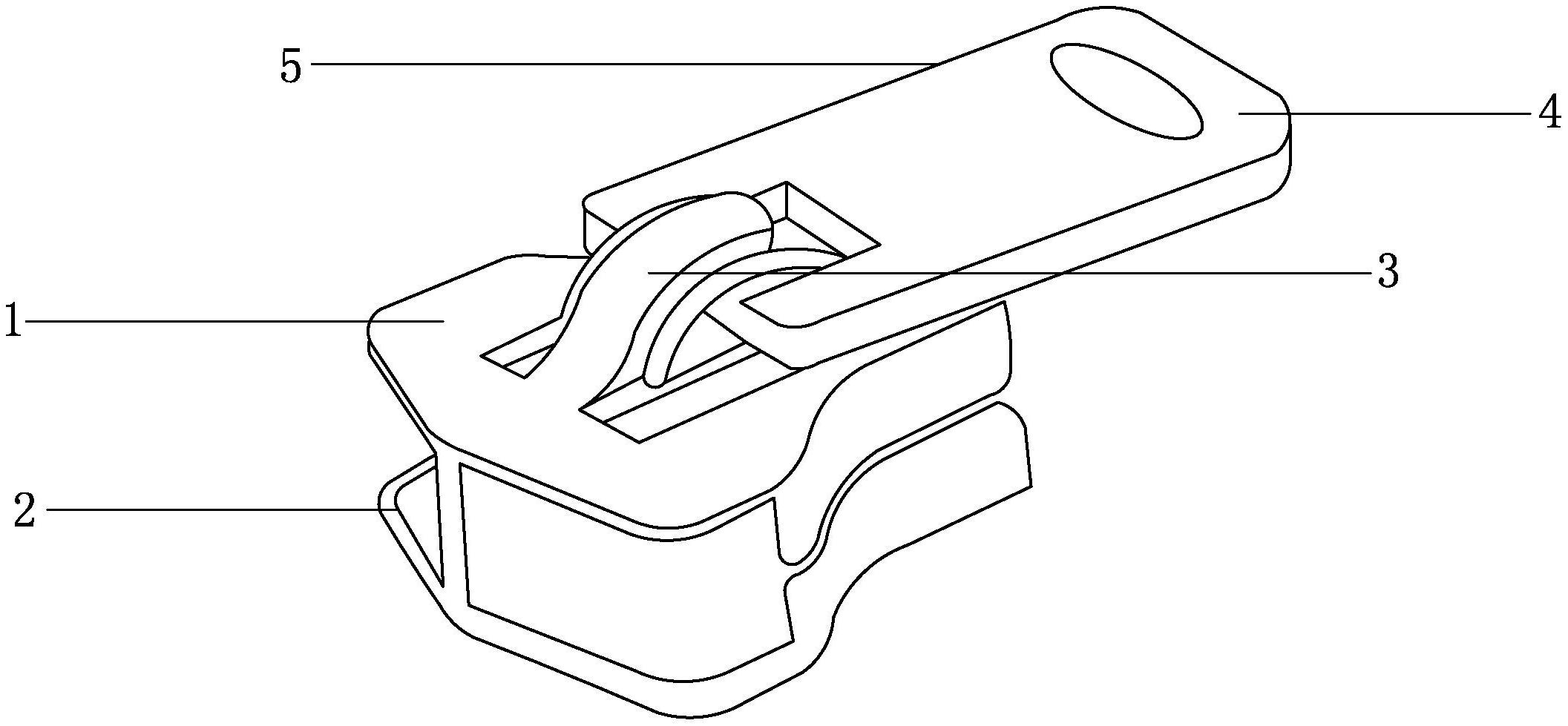 一种耐磨损拉链头