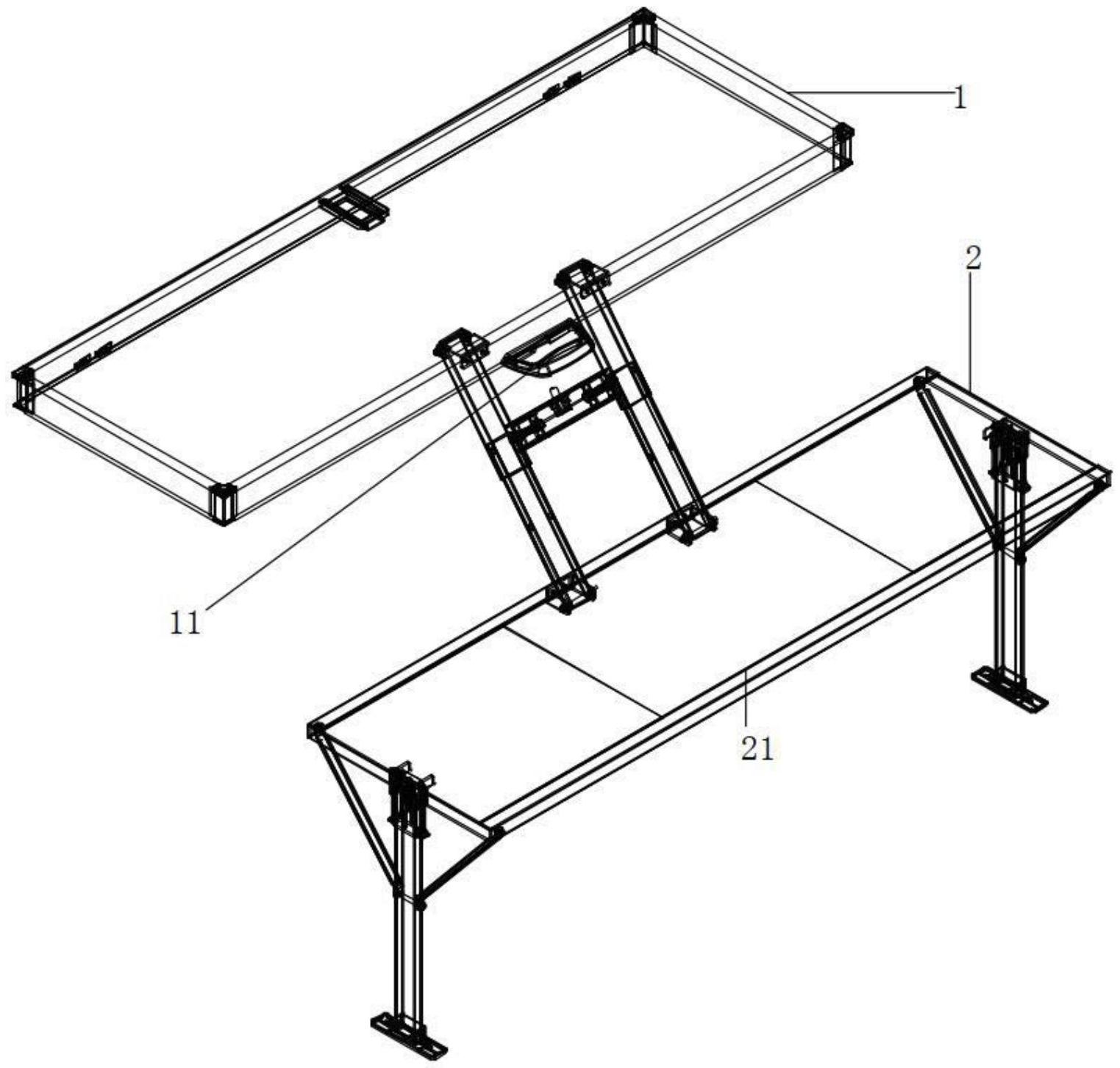 cn213370546u_一种户外折叠桌椅坐凳折叠结构有效