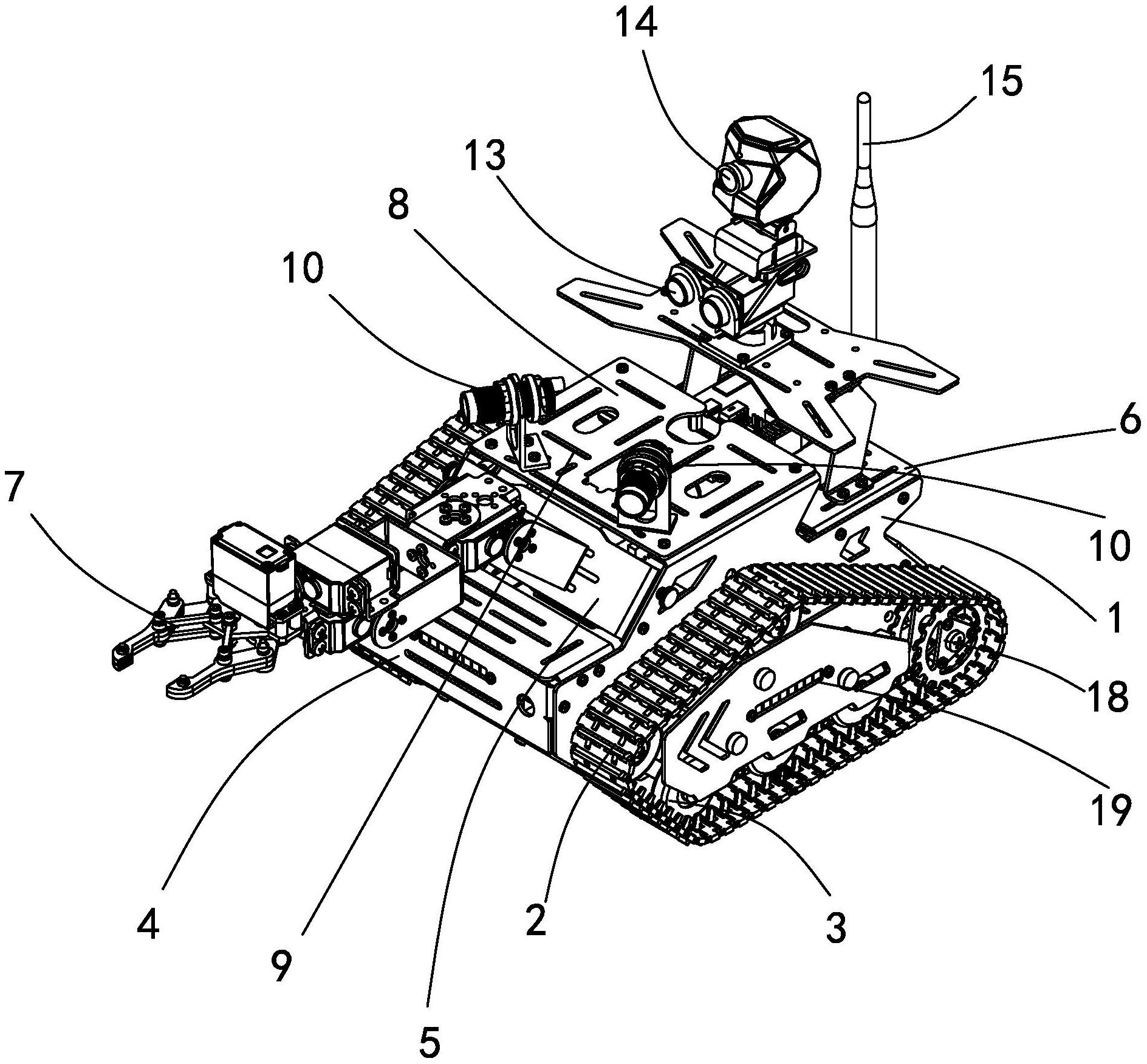 一种可拆式履带智能小车