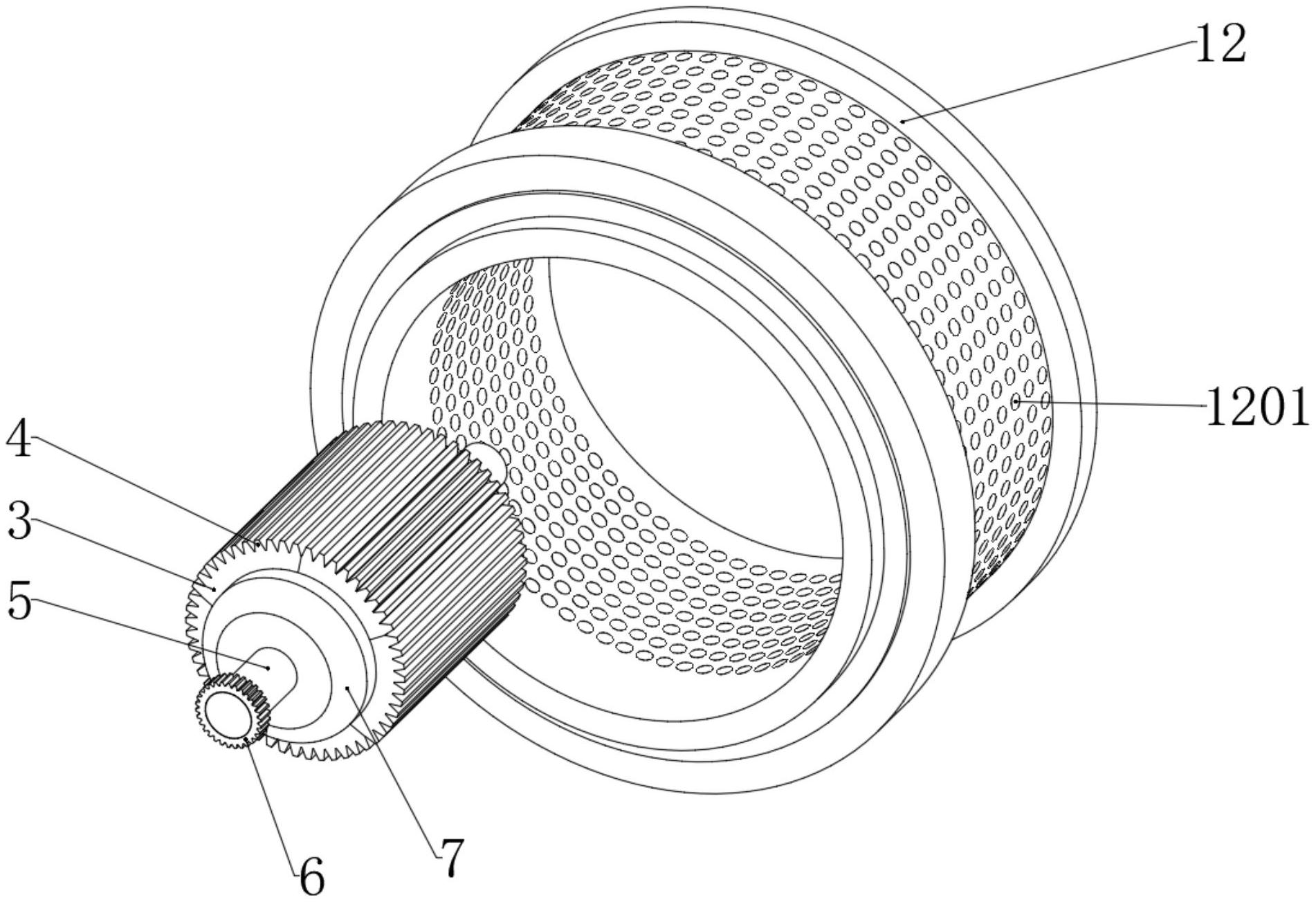 一种生物质成型燃料高密度挤压环模成型的压辊
