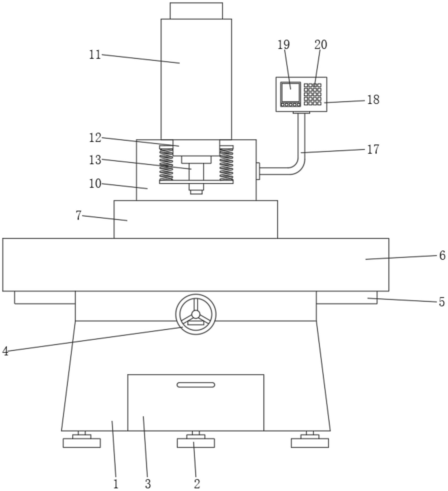 一种具有减震效果的数控火花机有效