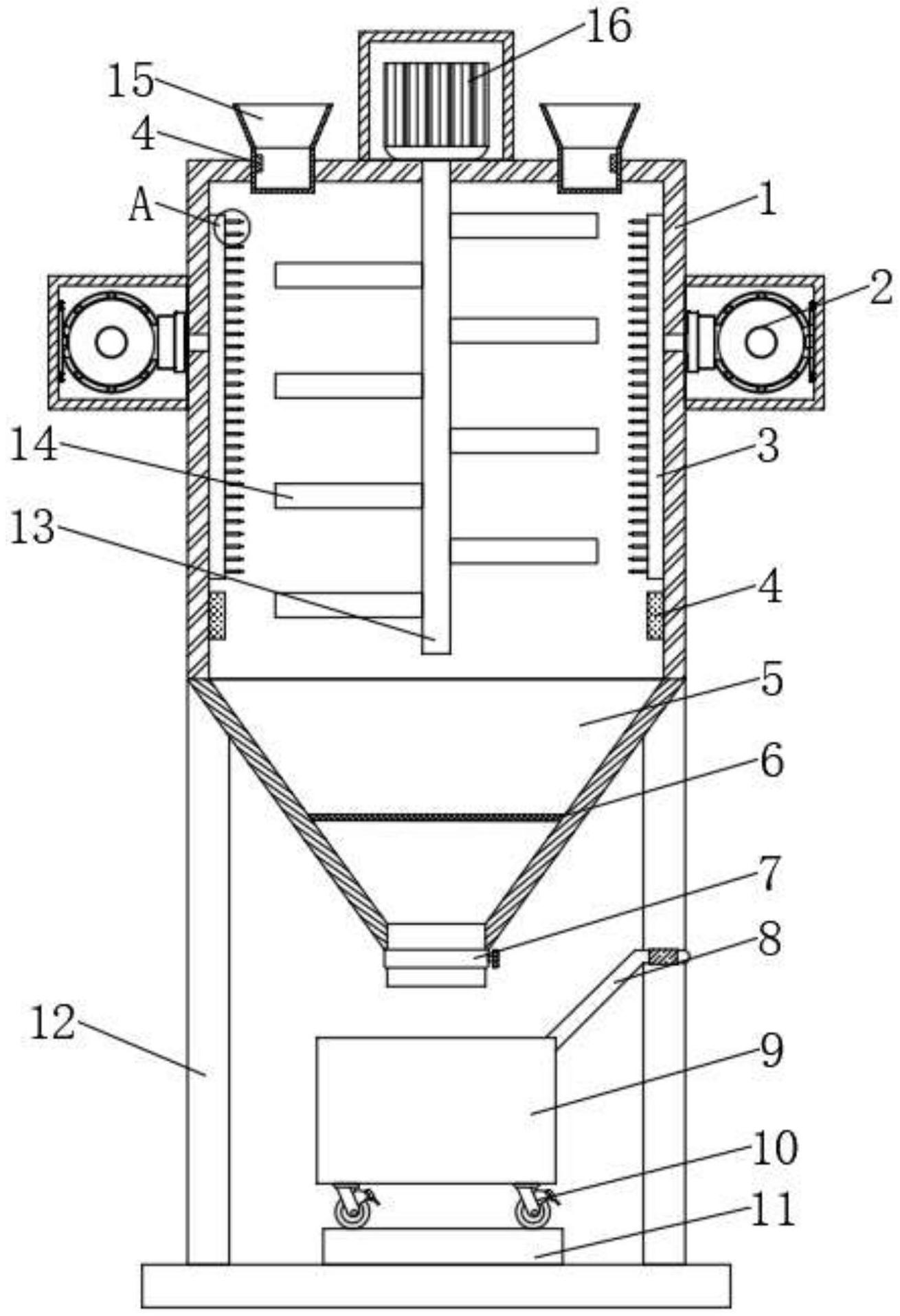 一种氯化胆碱晶体生产专用高位包装料仓