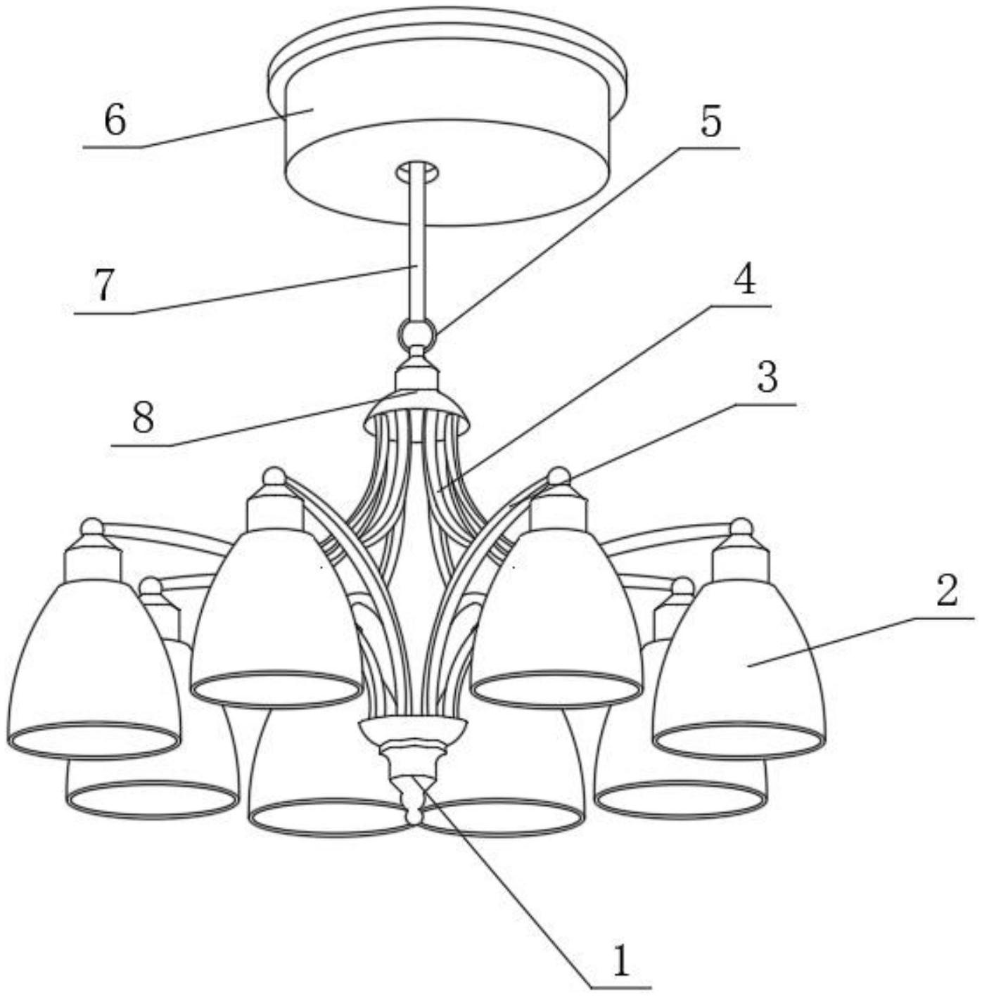 一种组合式多功能吊灯