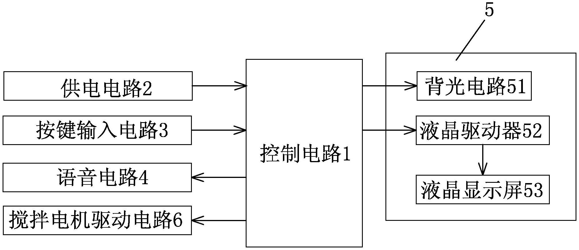 一种搅拌机控制电路