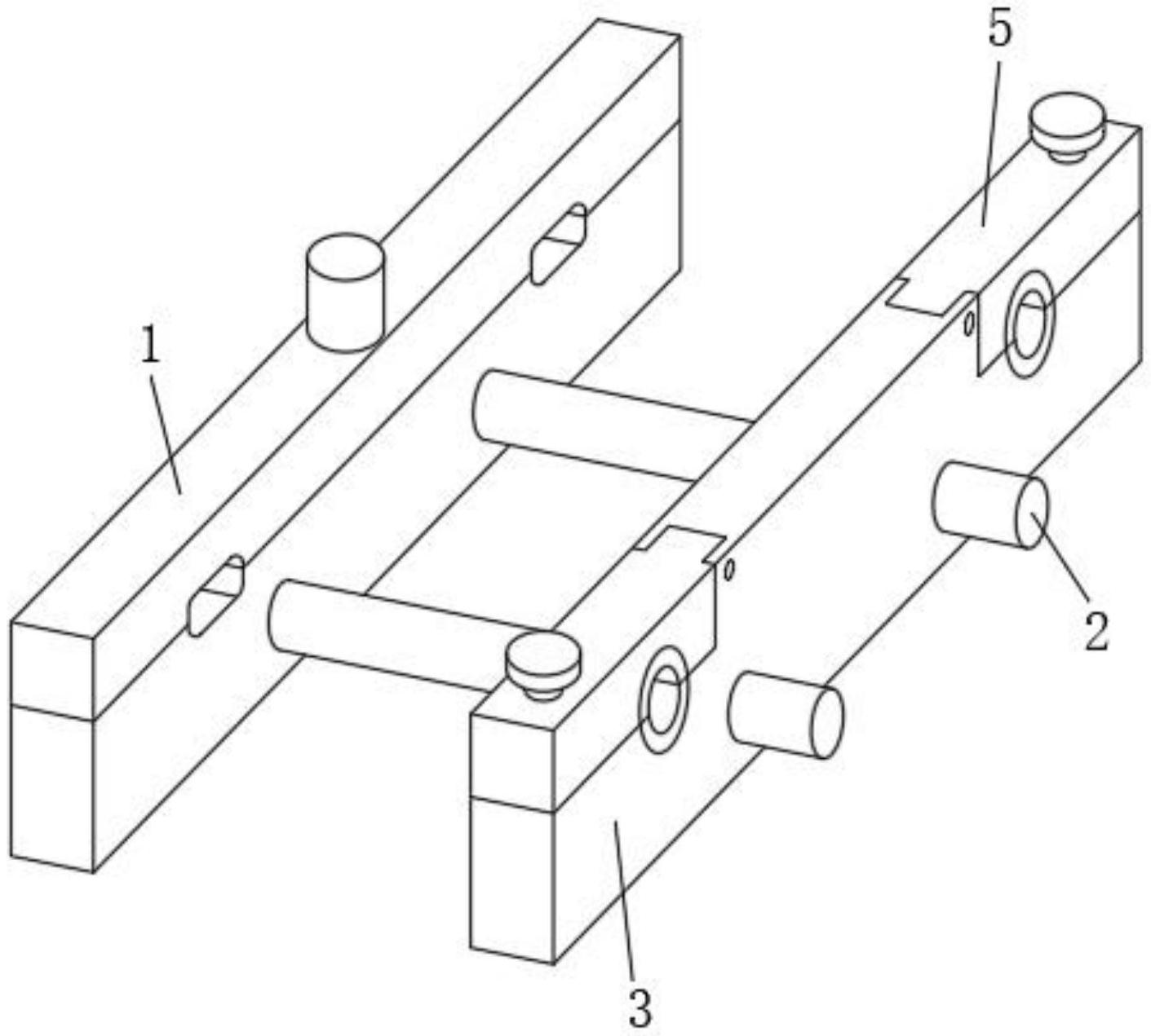 本实用新型公开了一种电容分脚校直机构,包括紧固结构,所述紧固结构
