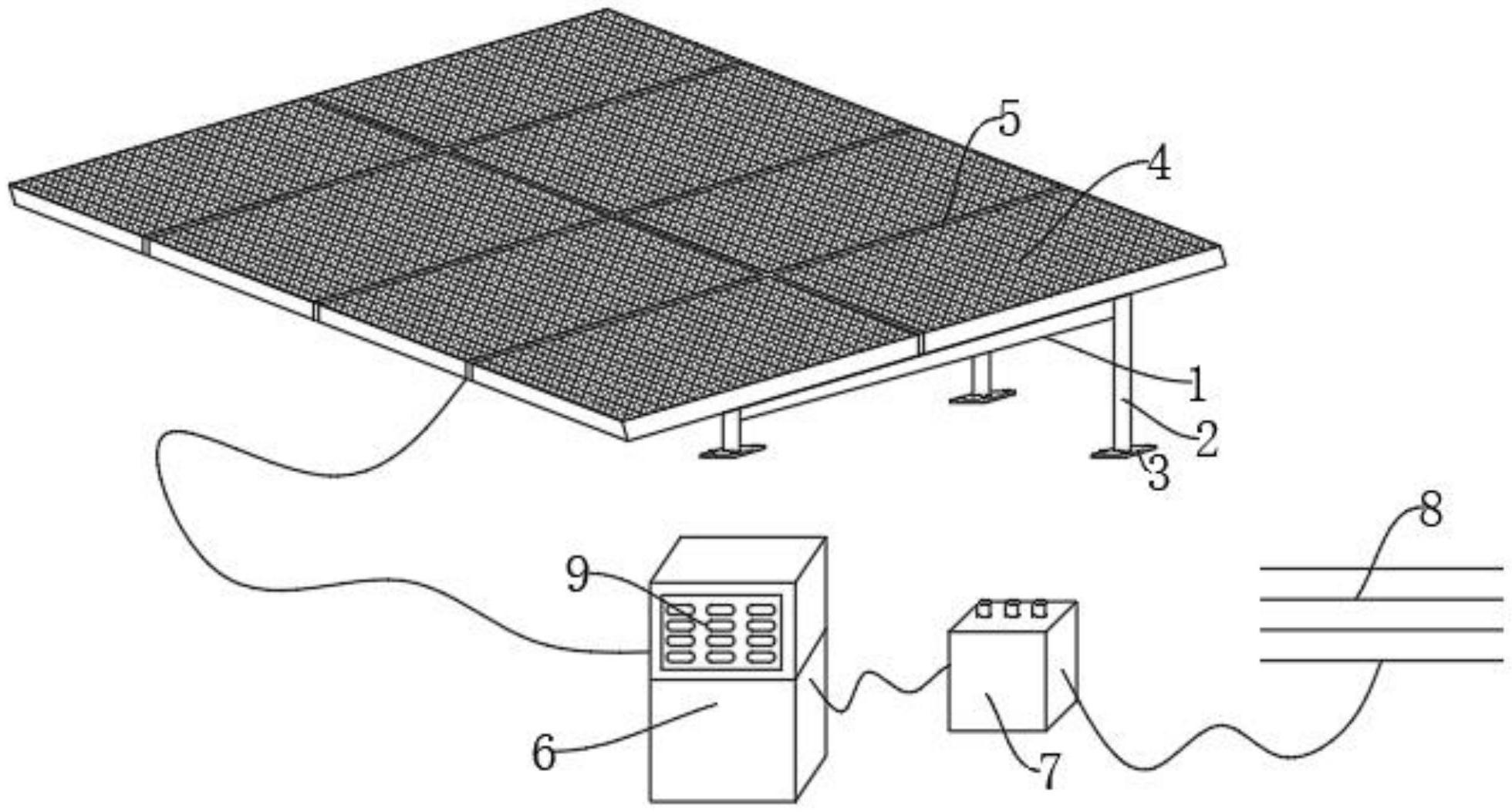 一种隔热防水的光伏太阳能板厂房屋顶