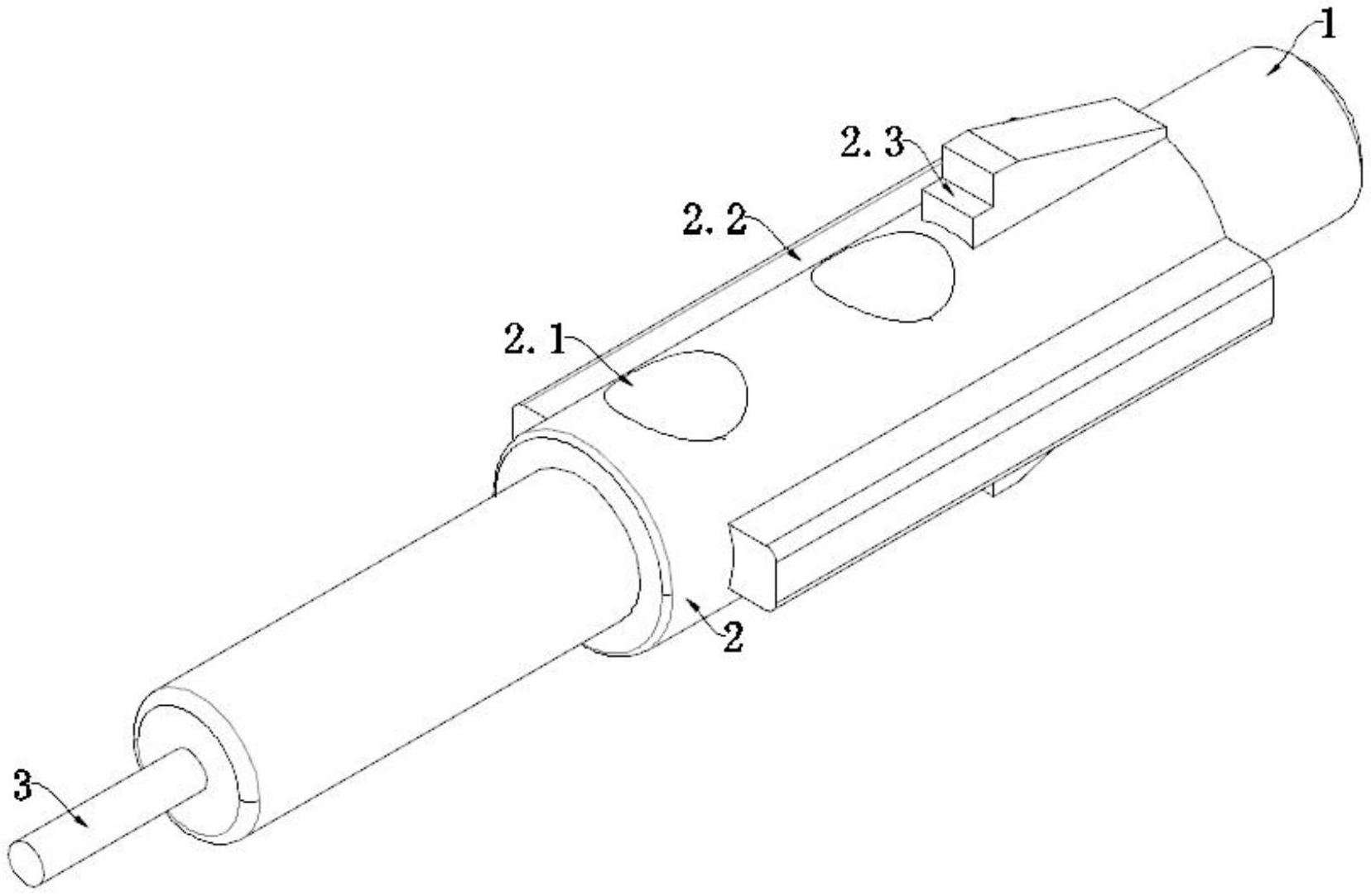 性使用末梢采血针的针组件,涉及医疗设备技术领域,其结构包括调节机构