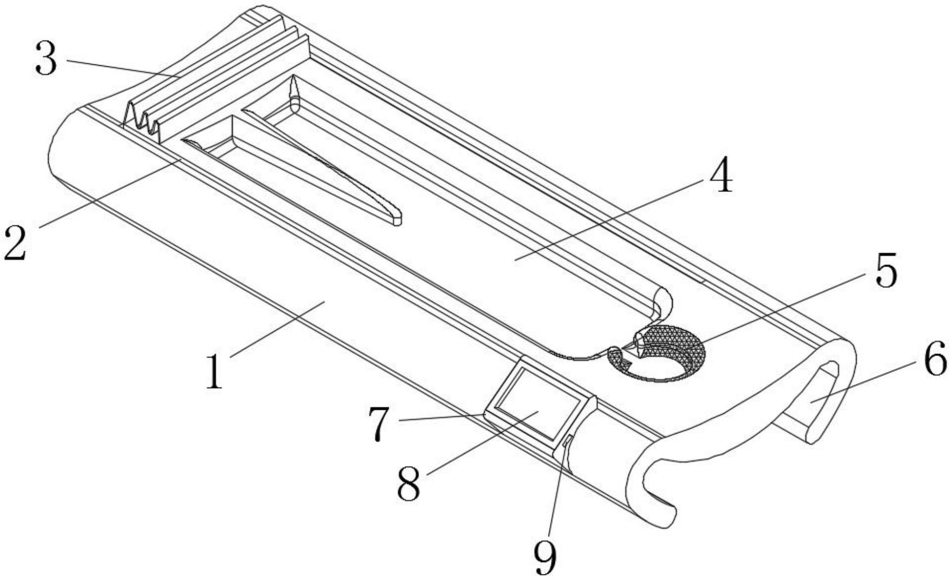 一种ct检查床可移动固定装置