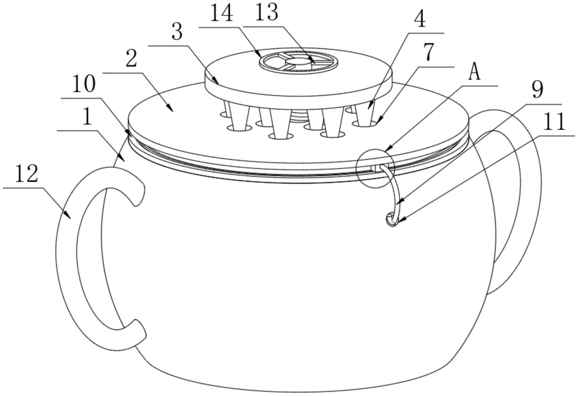 一种内分泌调理用中药熏香炉