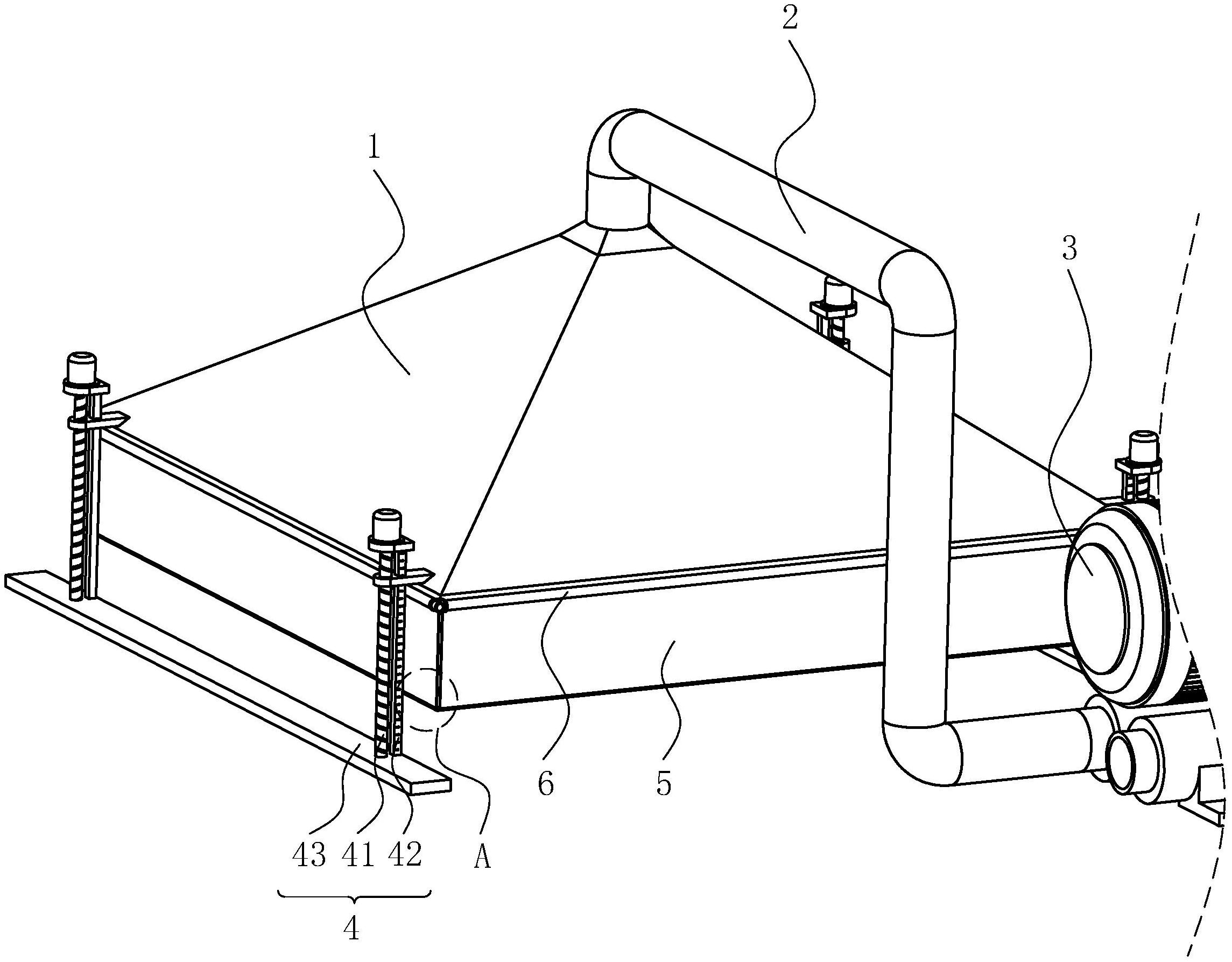 一种印刷机用环保吸尘罩