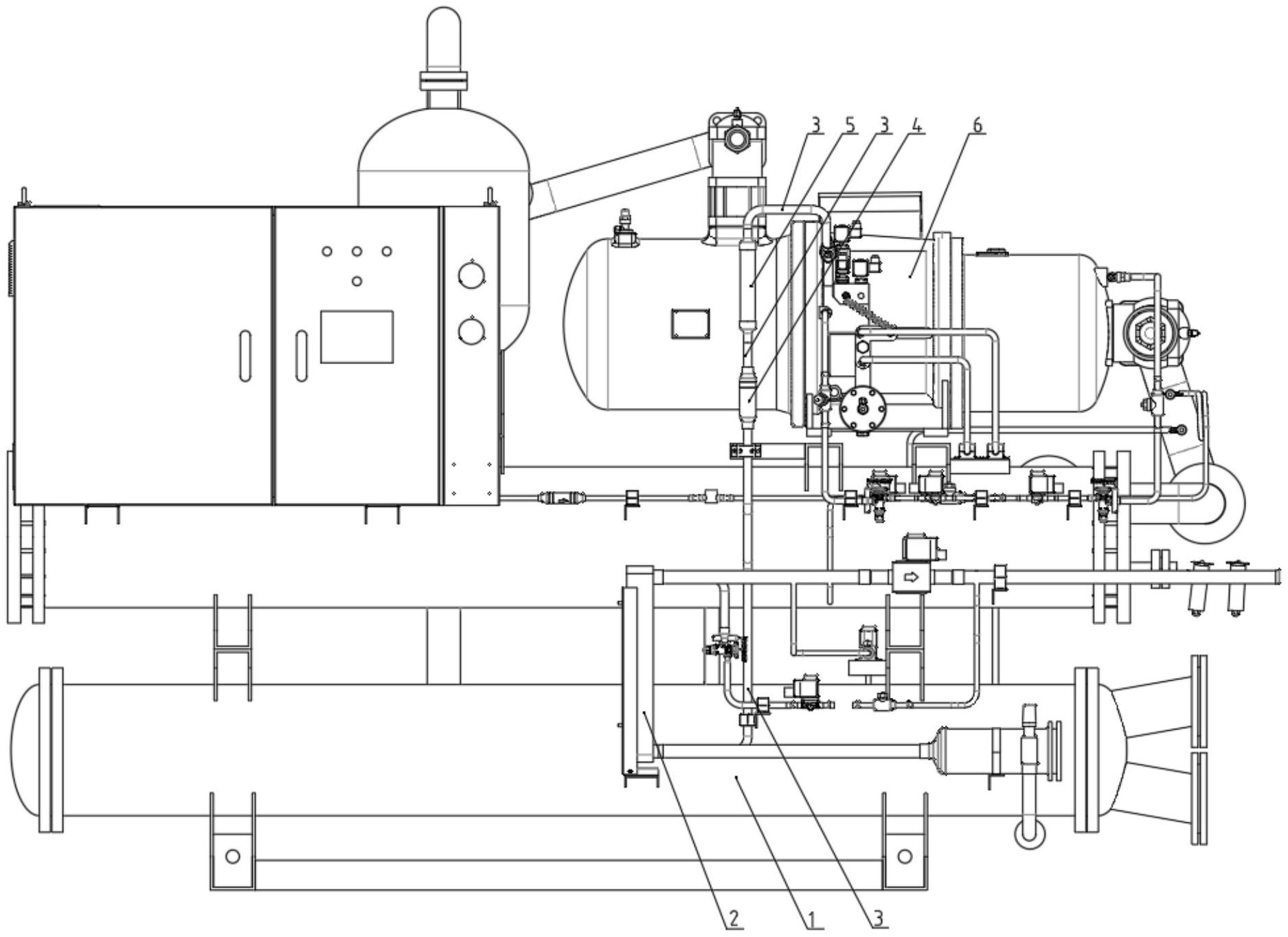 cn213454386u_一种低温螺杆机组经济器回气减震装置有效