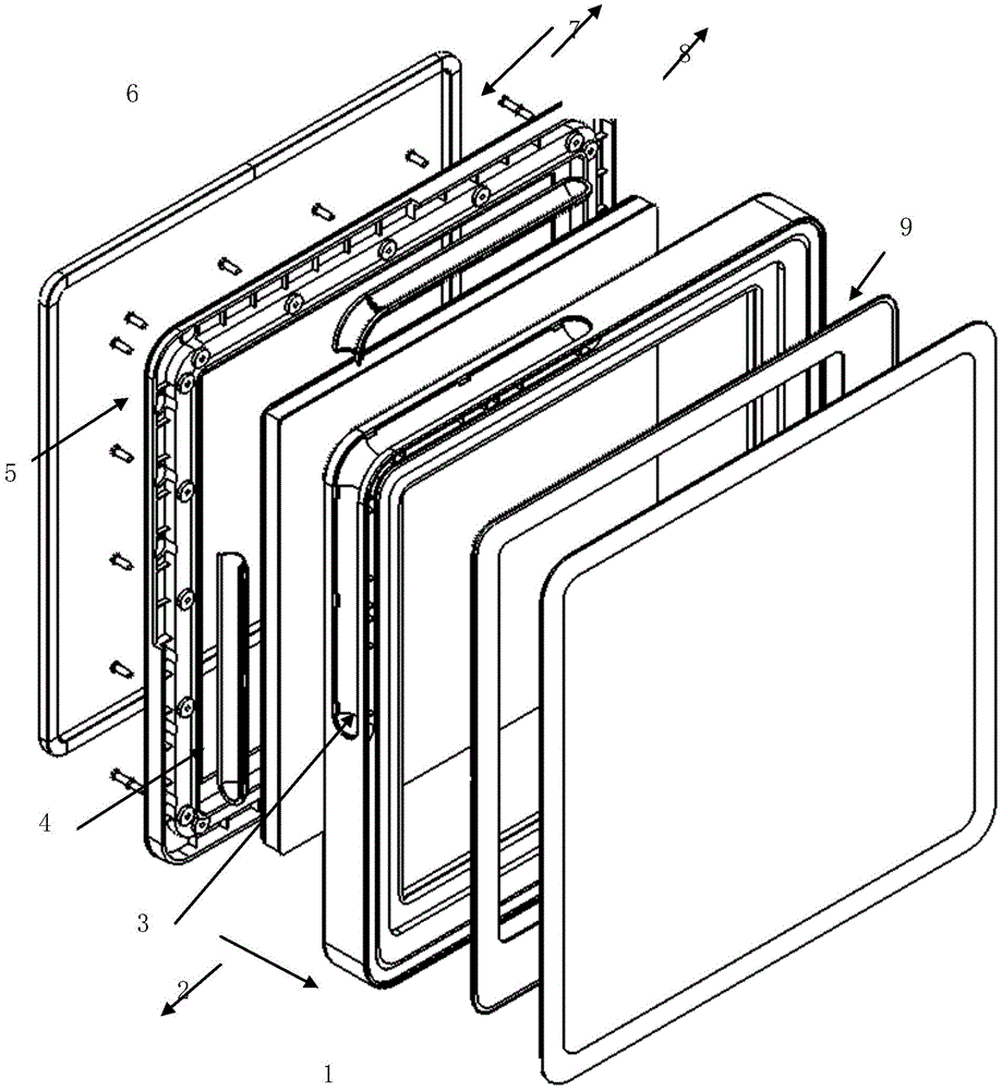 一种冰箱玻璃门体结构