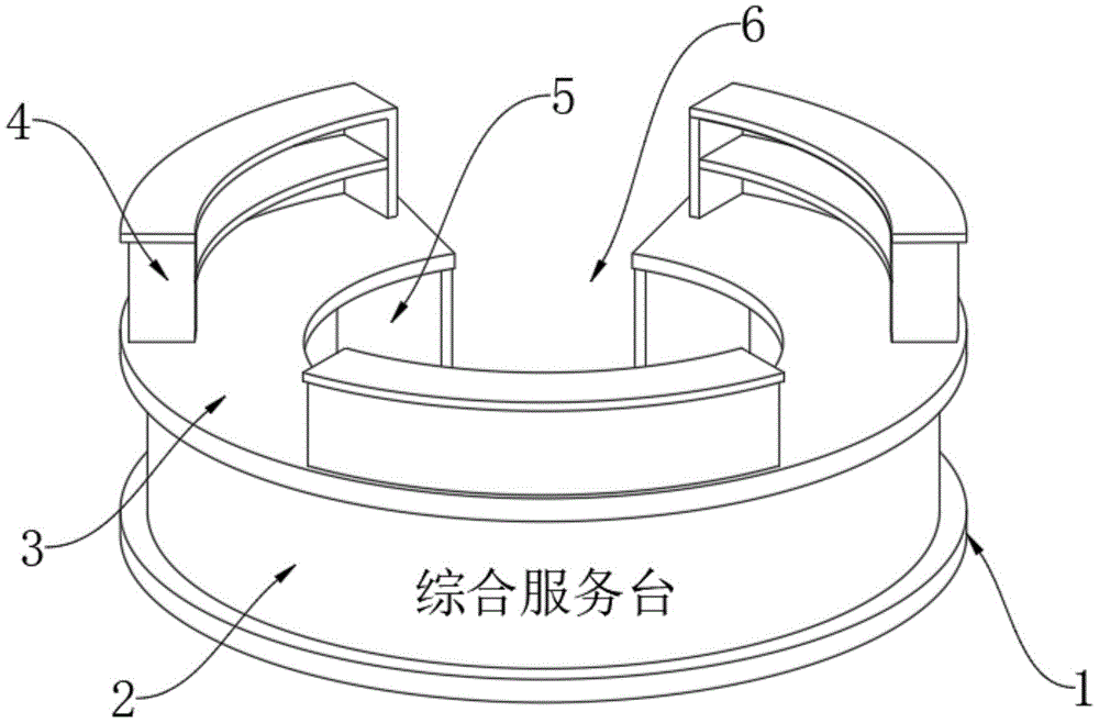 一种新型环绕式护士站