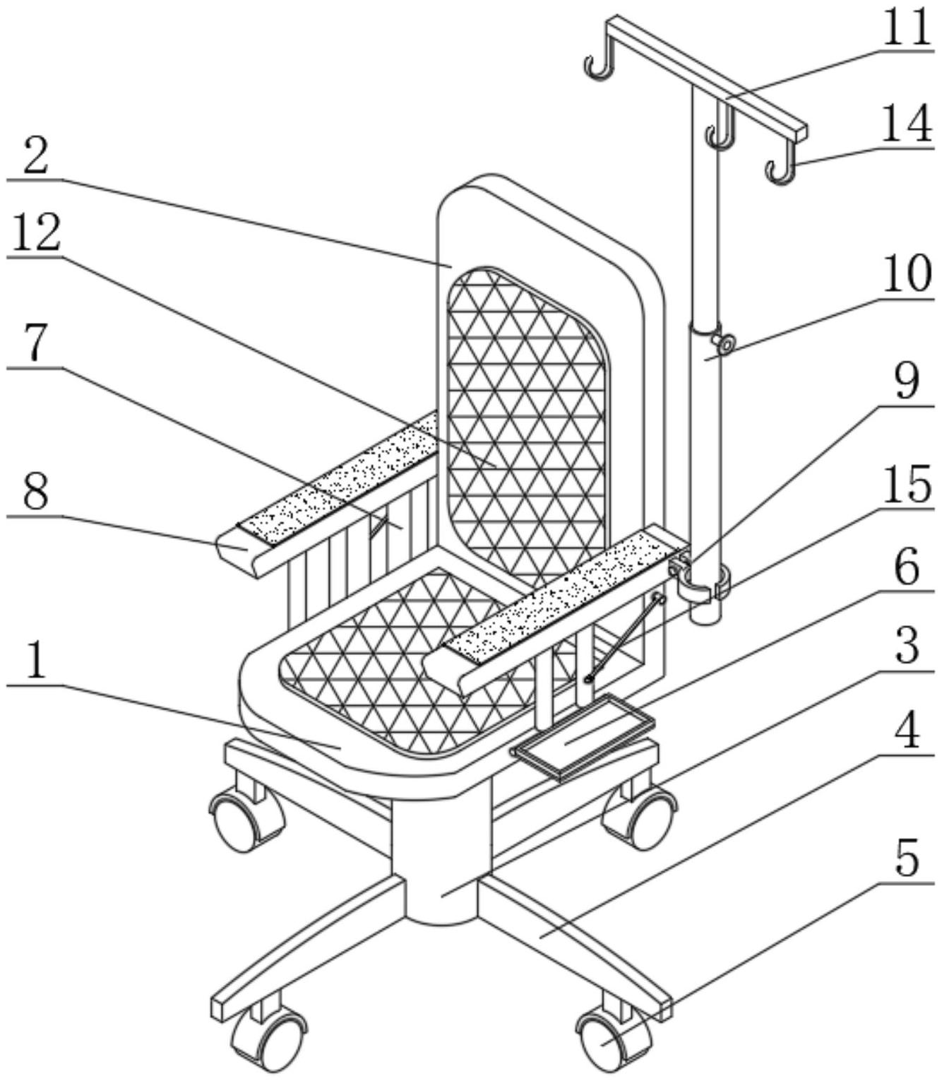 cn213466327u_一种手术室护理输液架有效