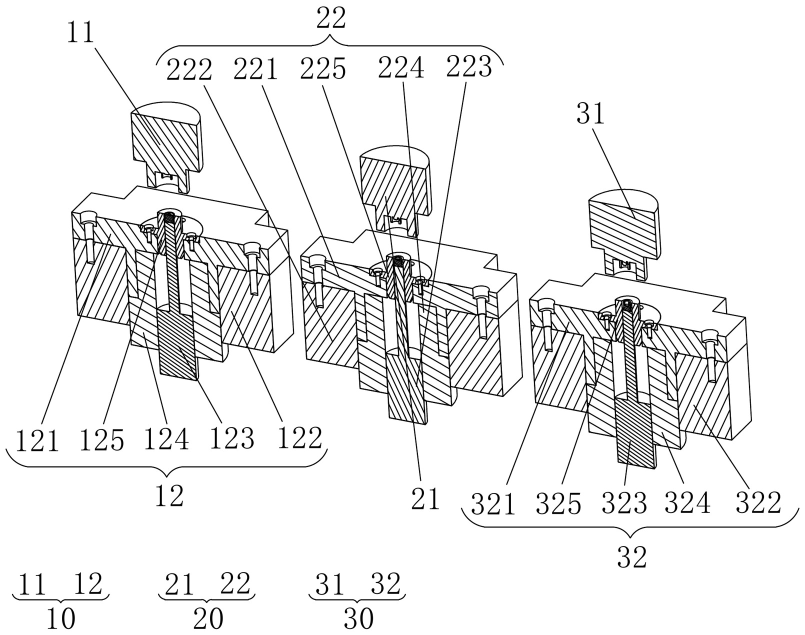 cn213469443u_一种异形紧固件的冷镦成型模具组有效