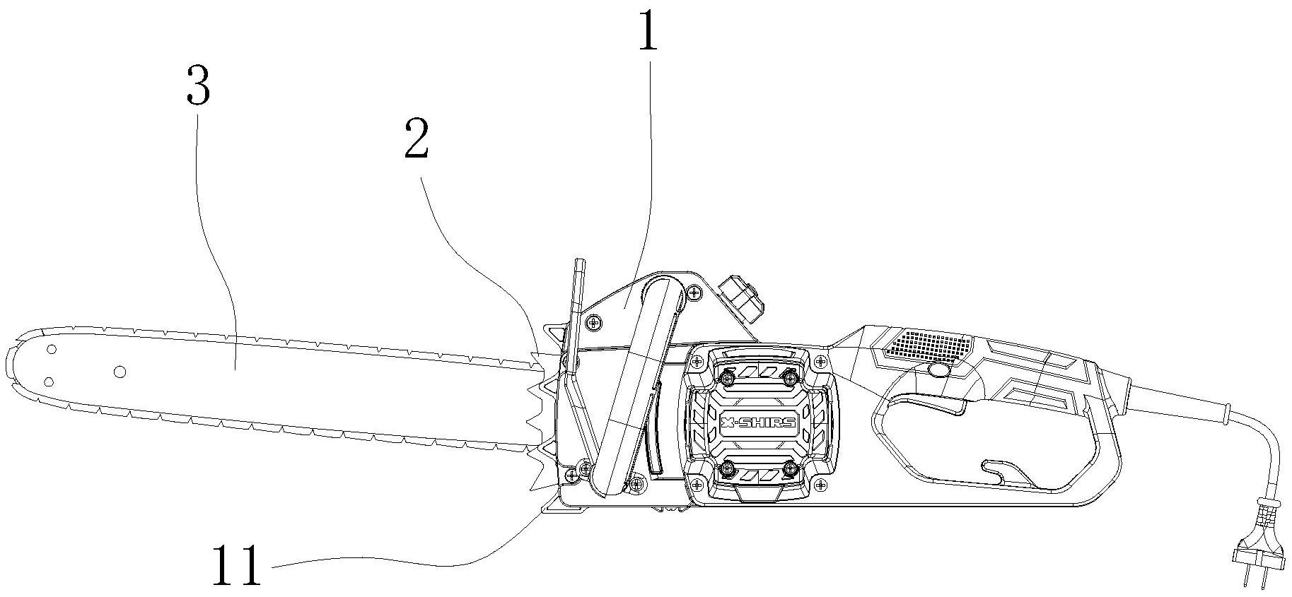 电链锯的双齿稳定结构