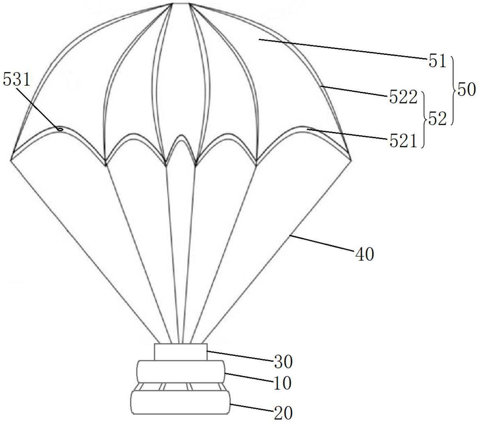 降落伞平面图图片