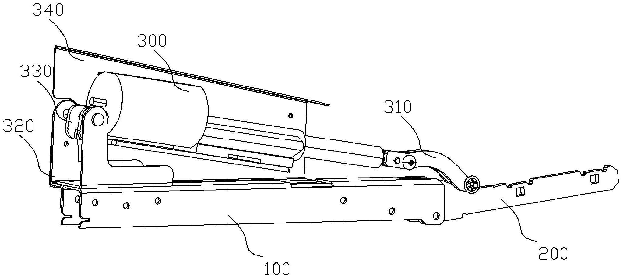 一种厨房电器门的翻板结构及厨房电器