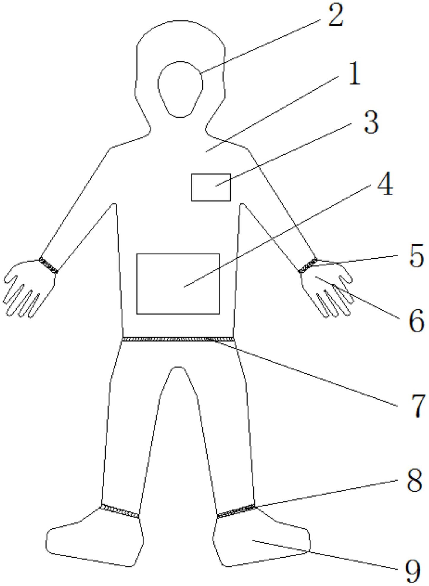 cn213487006u_一种防静电隔离服有效
