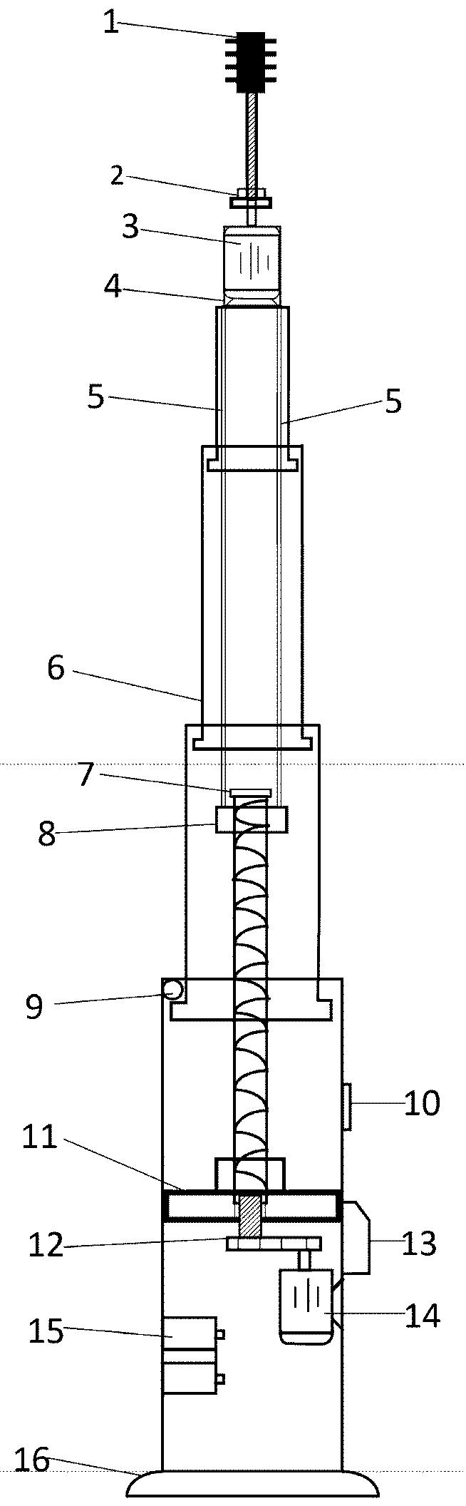 包括刷子,防水轴承杆,马达一,塑料外壳,吊杆,竹节式伸缩杆,限位块