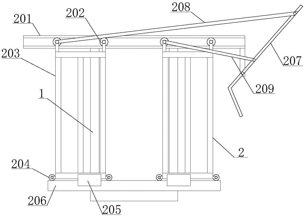一种牛用保定架子