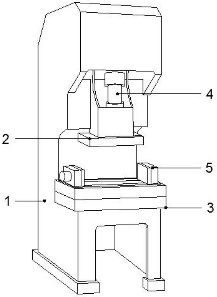一种磁性材料锻压机的锻压结构