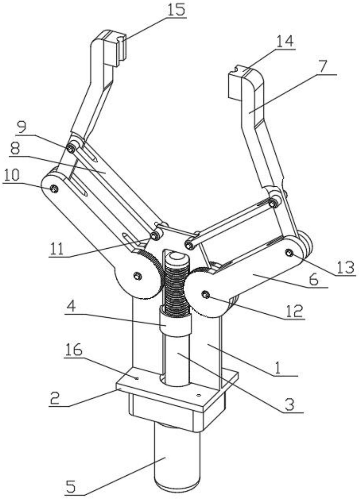 一种用于钨钢铣刀刀刃抛光处理的夹具