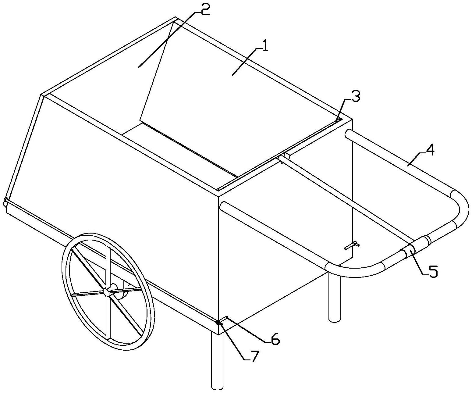 一种建筑施工用混凝土转运推车