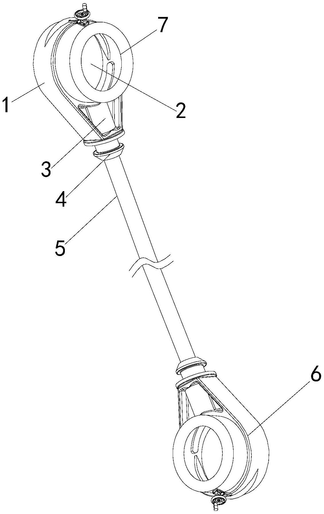 一种水下斜拉式悬浮隧道的拉索结构
