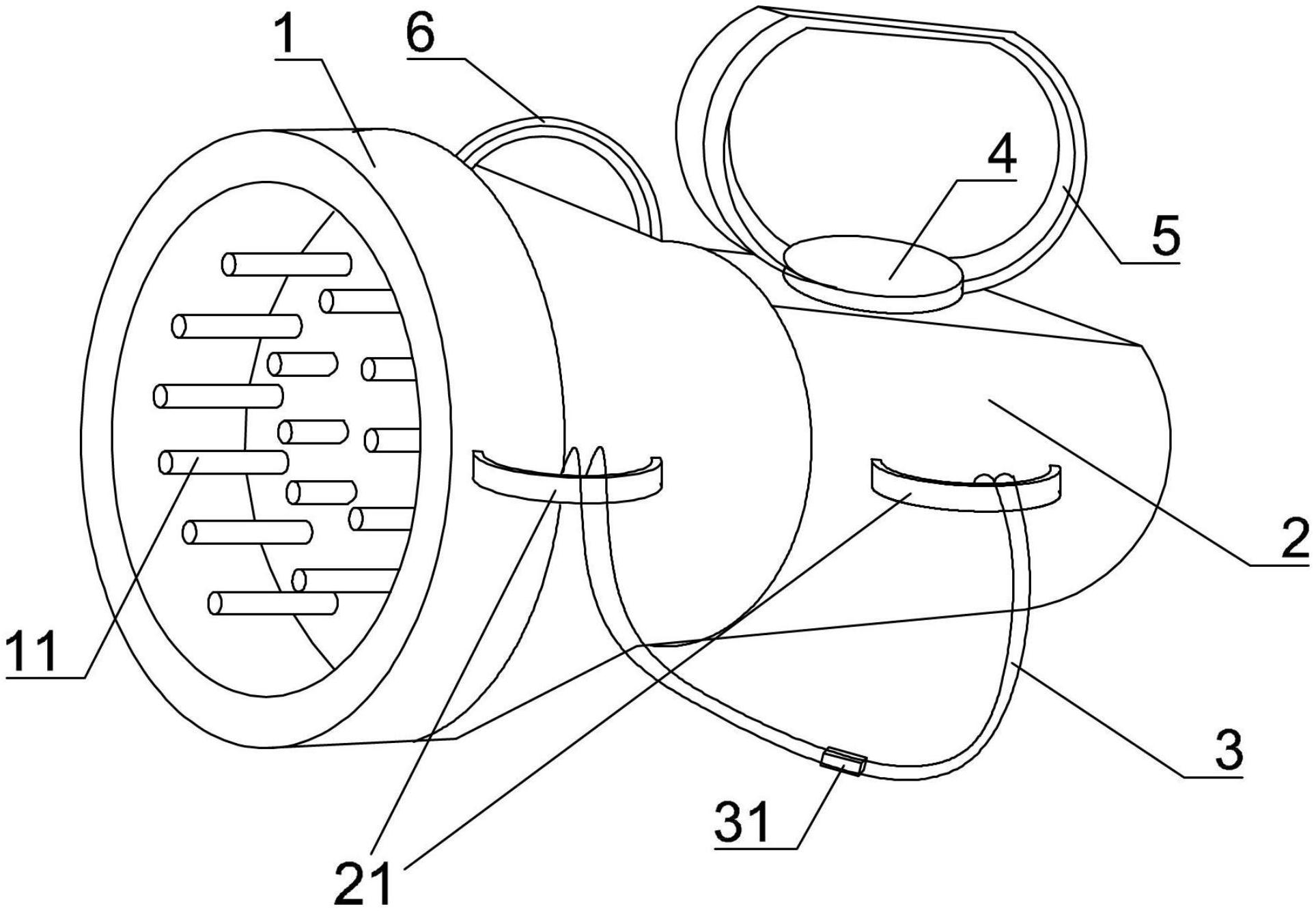 一种工地方便佩戴的探照灯