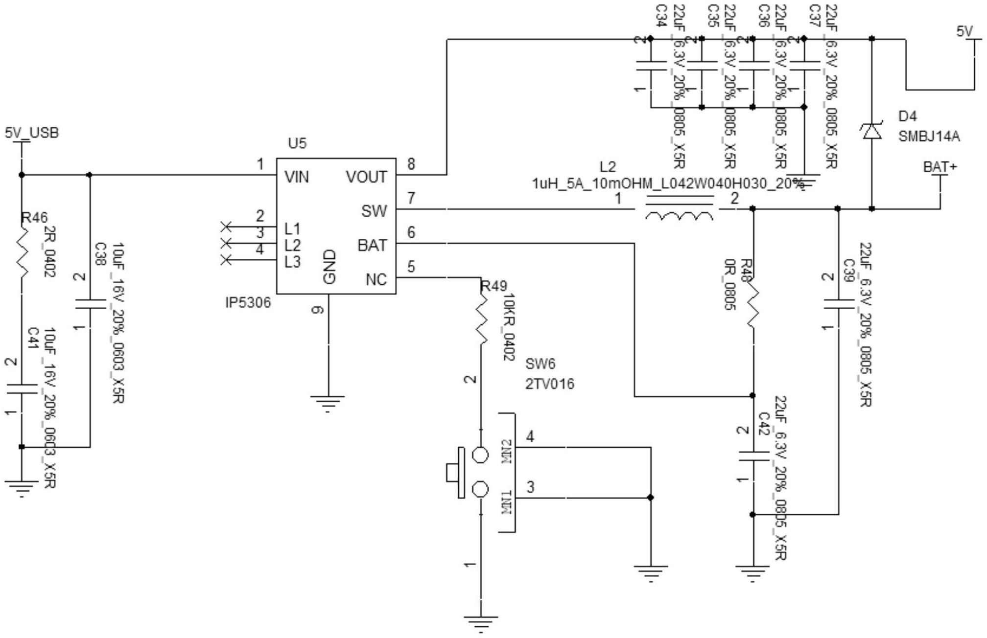 ip5305充电宝电路图图片