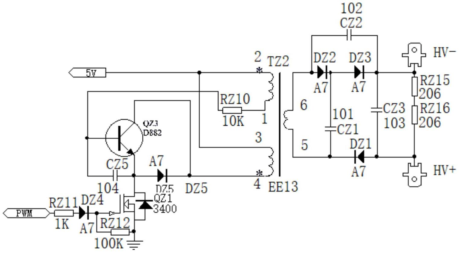 一种根据室外环境进行智能控制的灭蚊装置用控制电路