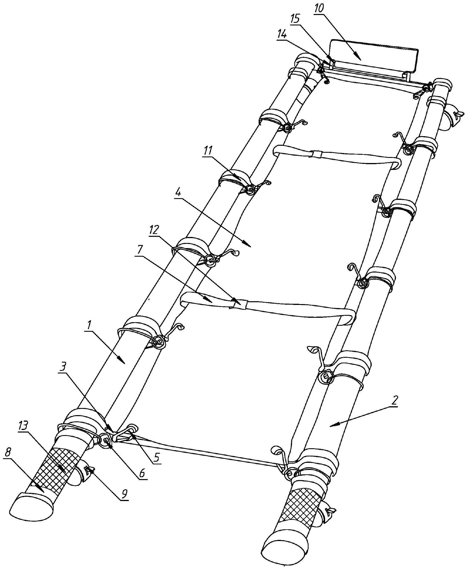 一种可单人操作的伸缩式救援担架