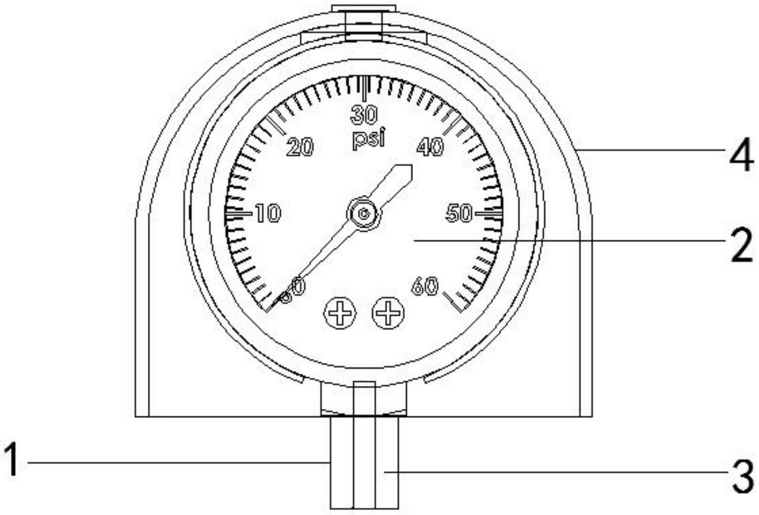 cn213543881u_一种防尘防雨型压力管道用压力表有效