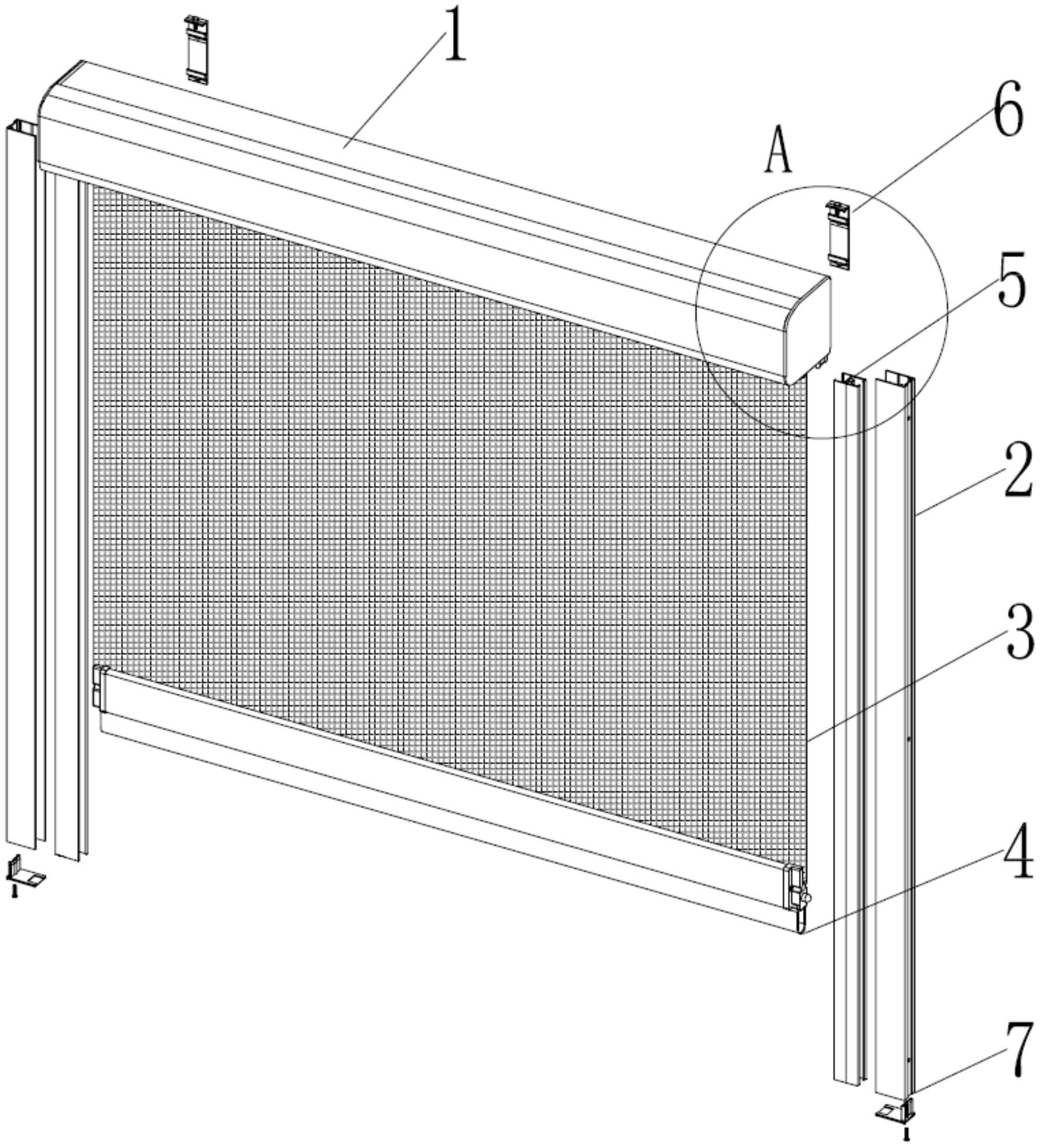 一种新型防风软卷帘