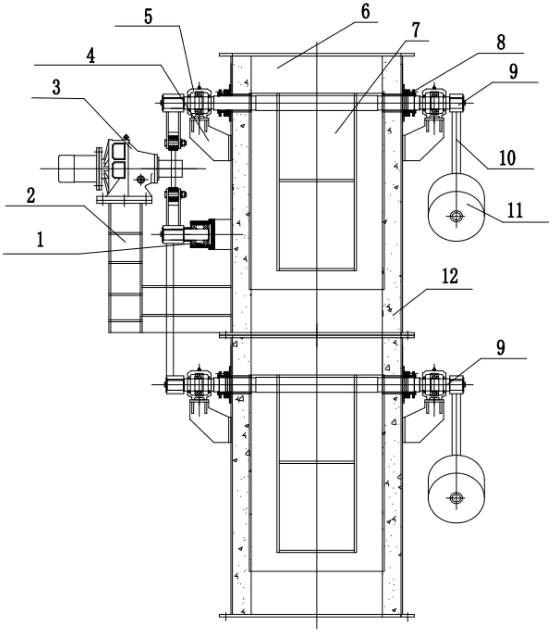 连杆式凸轮传动高温耐磨可拆卸型电动锁风翻板阀专利