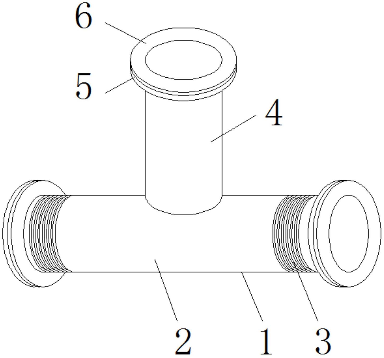 cn213576130u_一种具有分流效果的等径三通有效