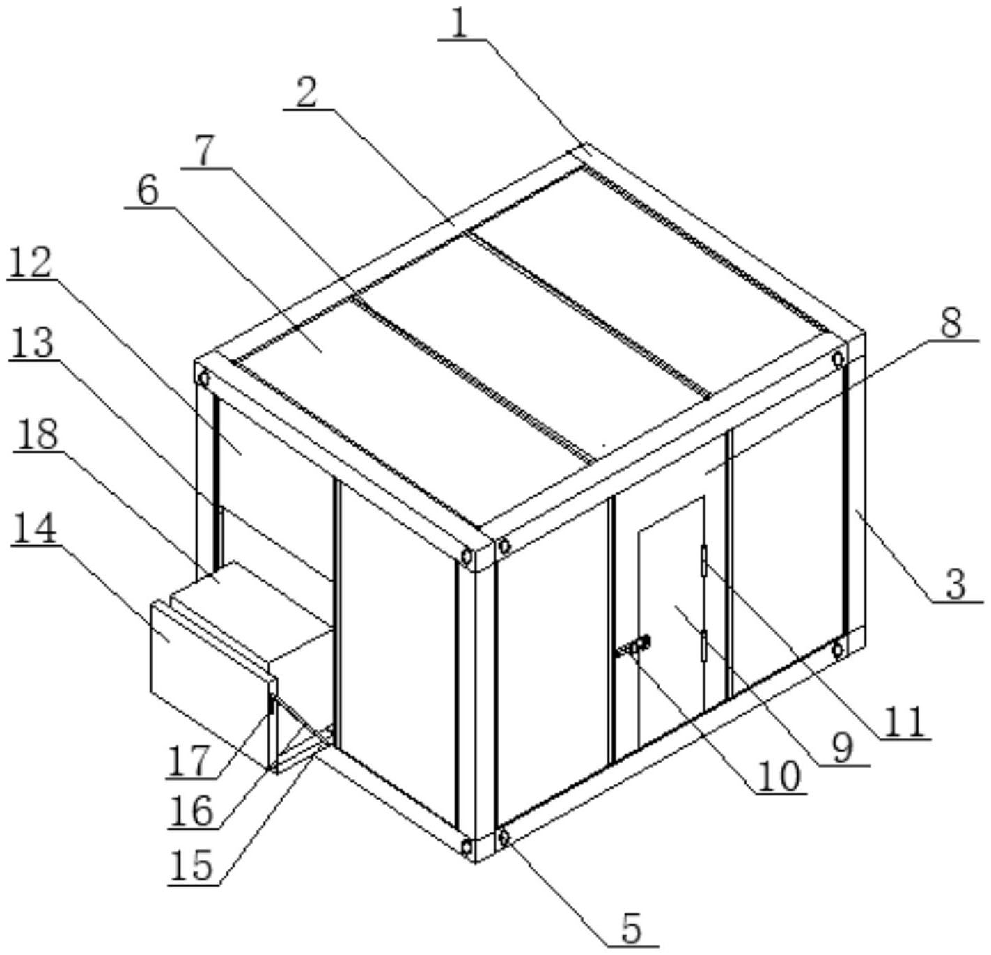 一种易于拼装的运输用低温冷库结构