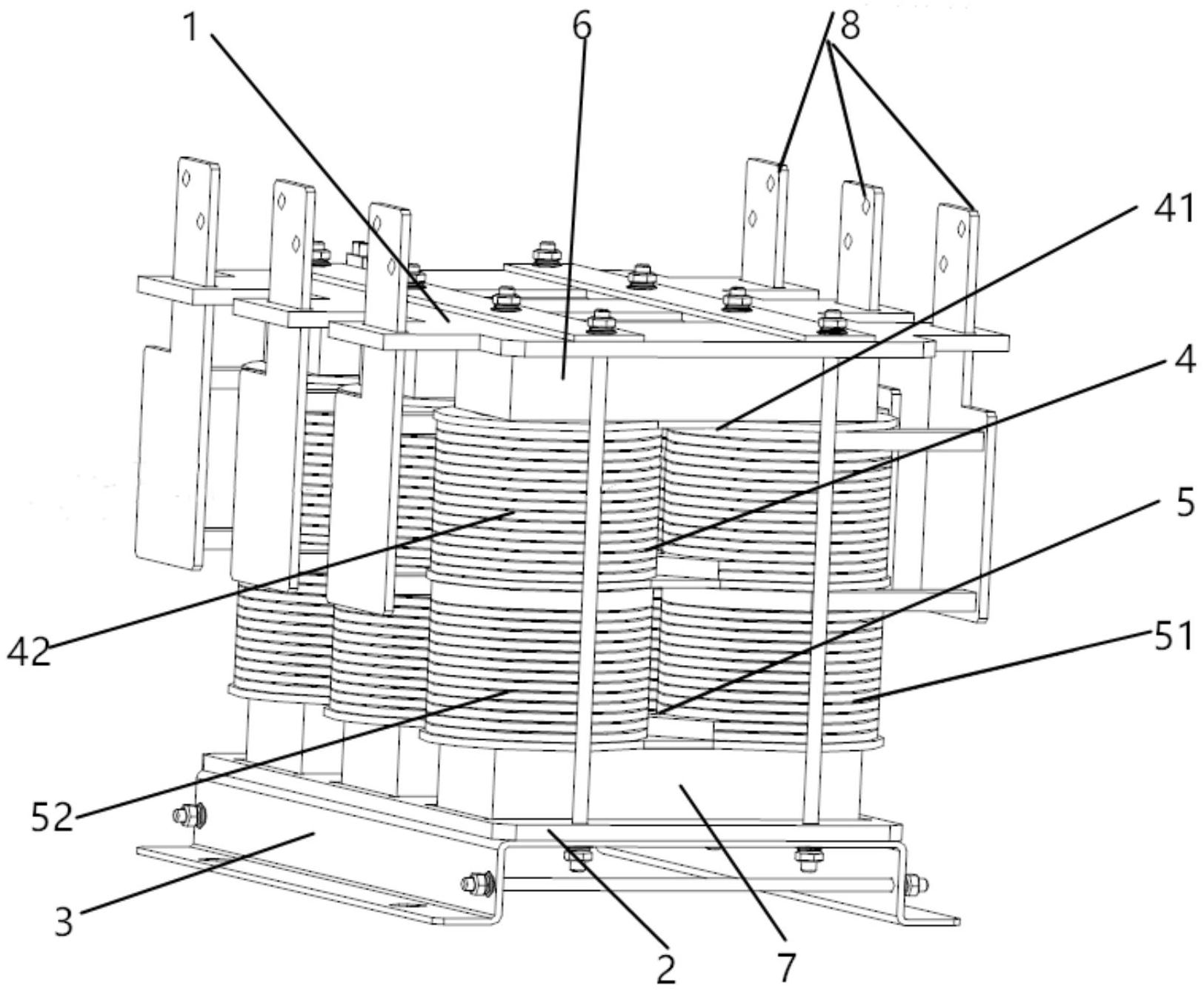 一种高功率密度的大电流电抗器