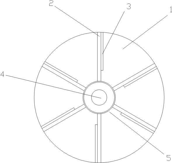 cn213586897u_一种新型撒肥机甩盘有效