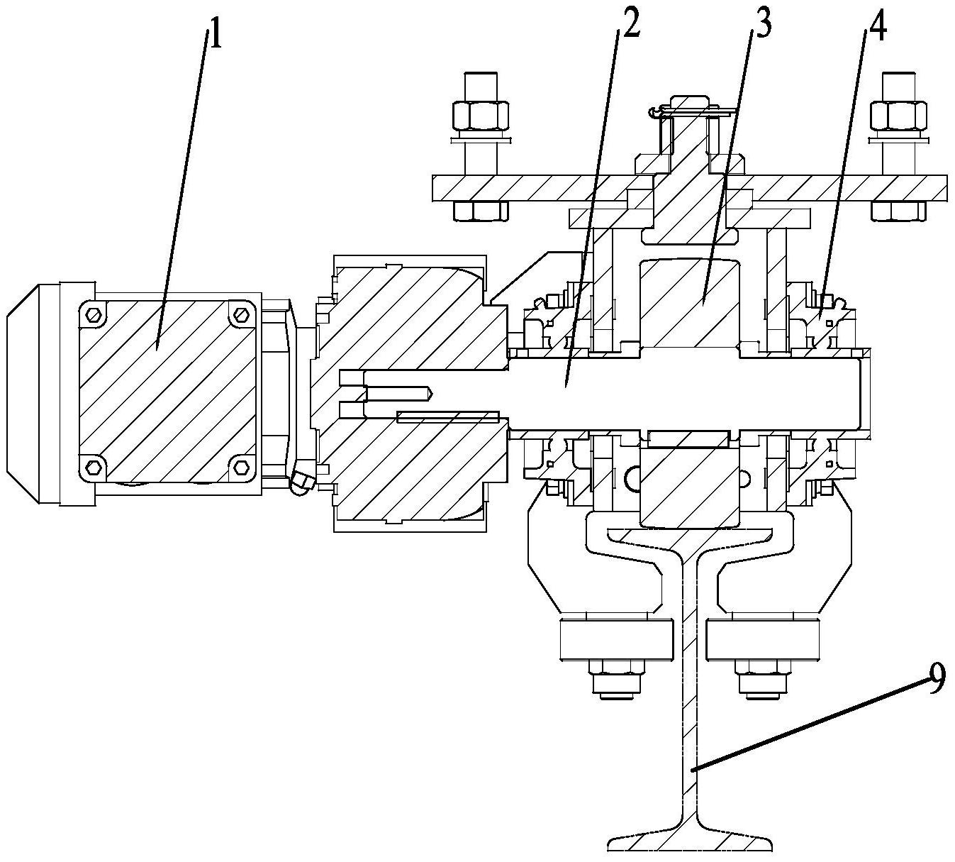 擦窗机轨道行走轮机构